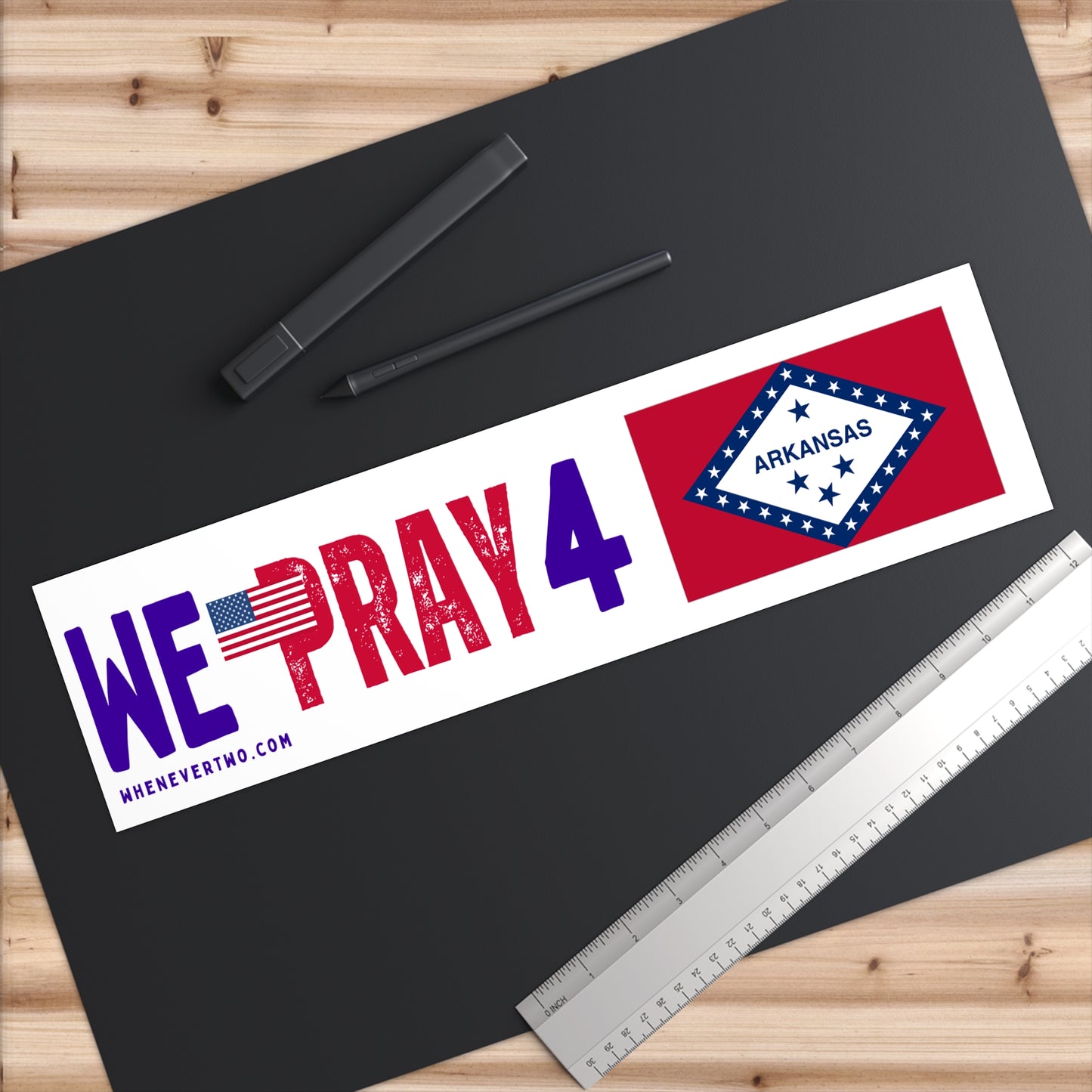 Arkansas - We Pray - Bumper Sticker - Large