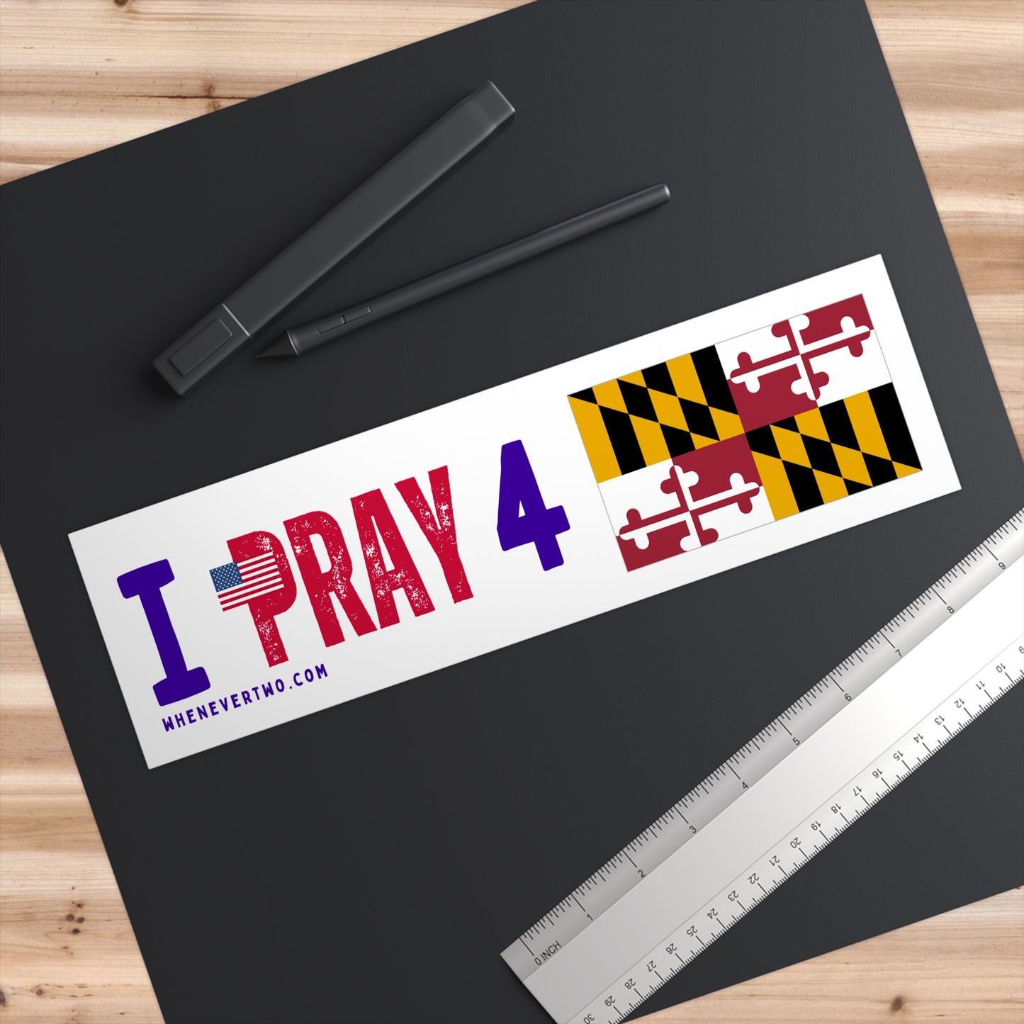 Maryland - I Pray - Bumper Sticker - Regular