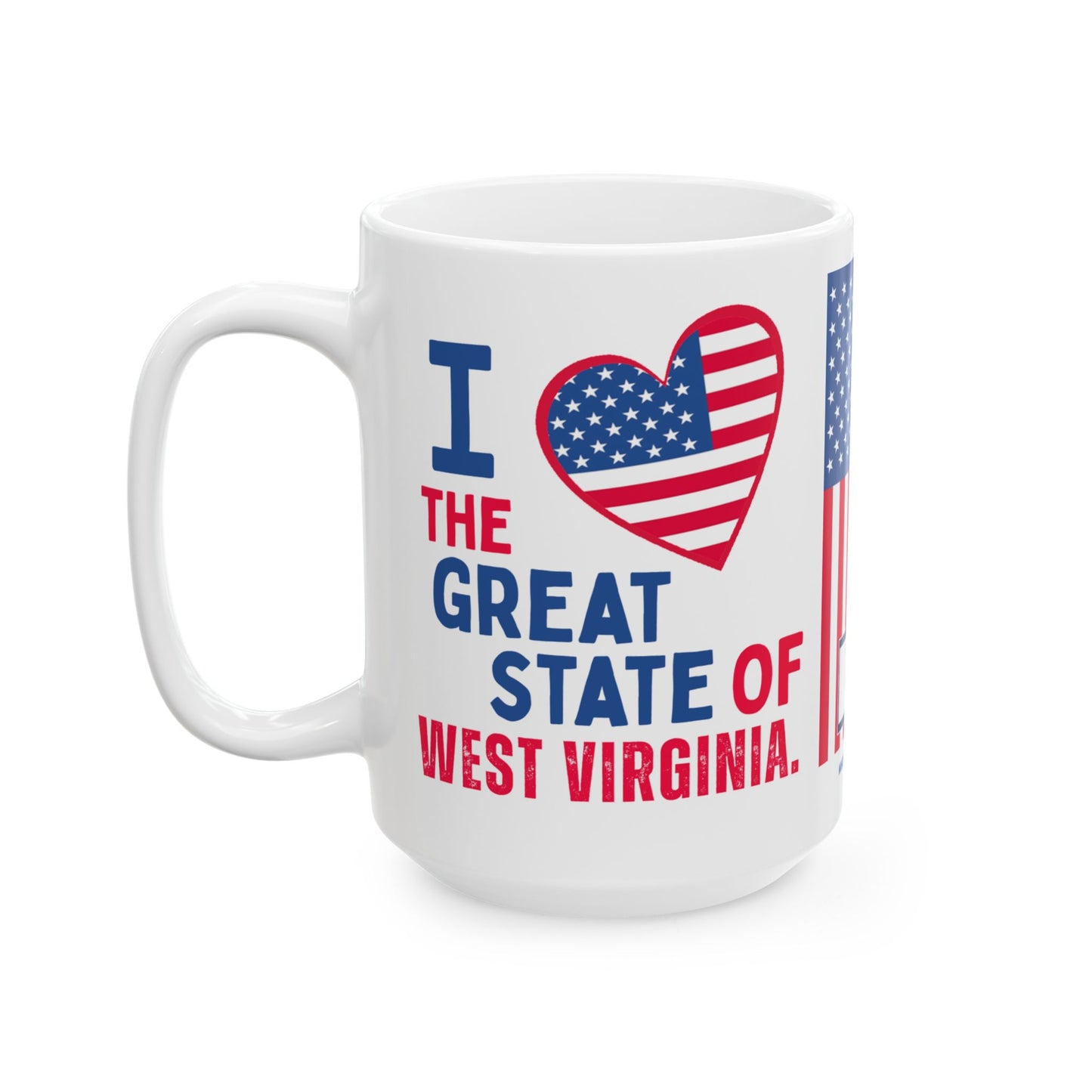 West Virginia - I Love - Mug - 15 oz