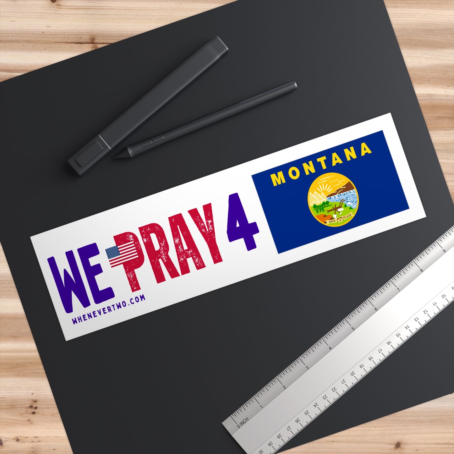 Montana - We Pray - Bumper Sticker - Regular