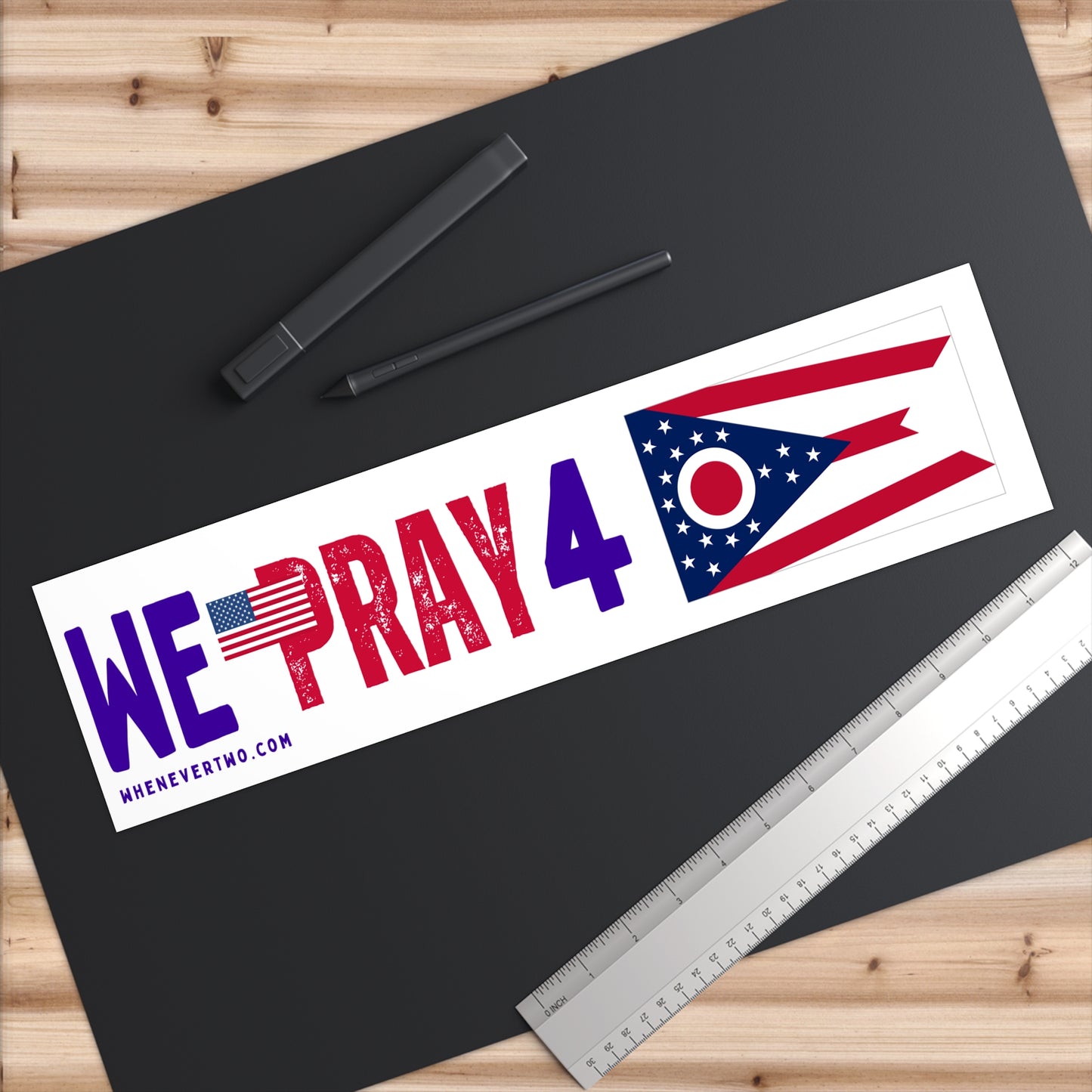 Ohio - We Pray - Bumper Sticker - Large