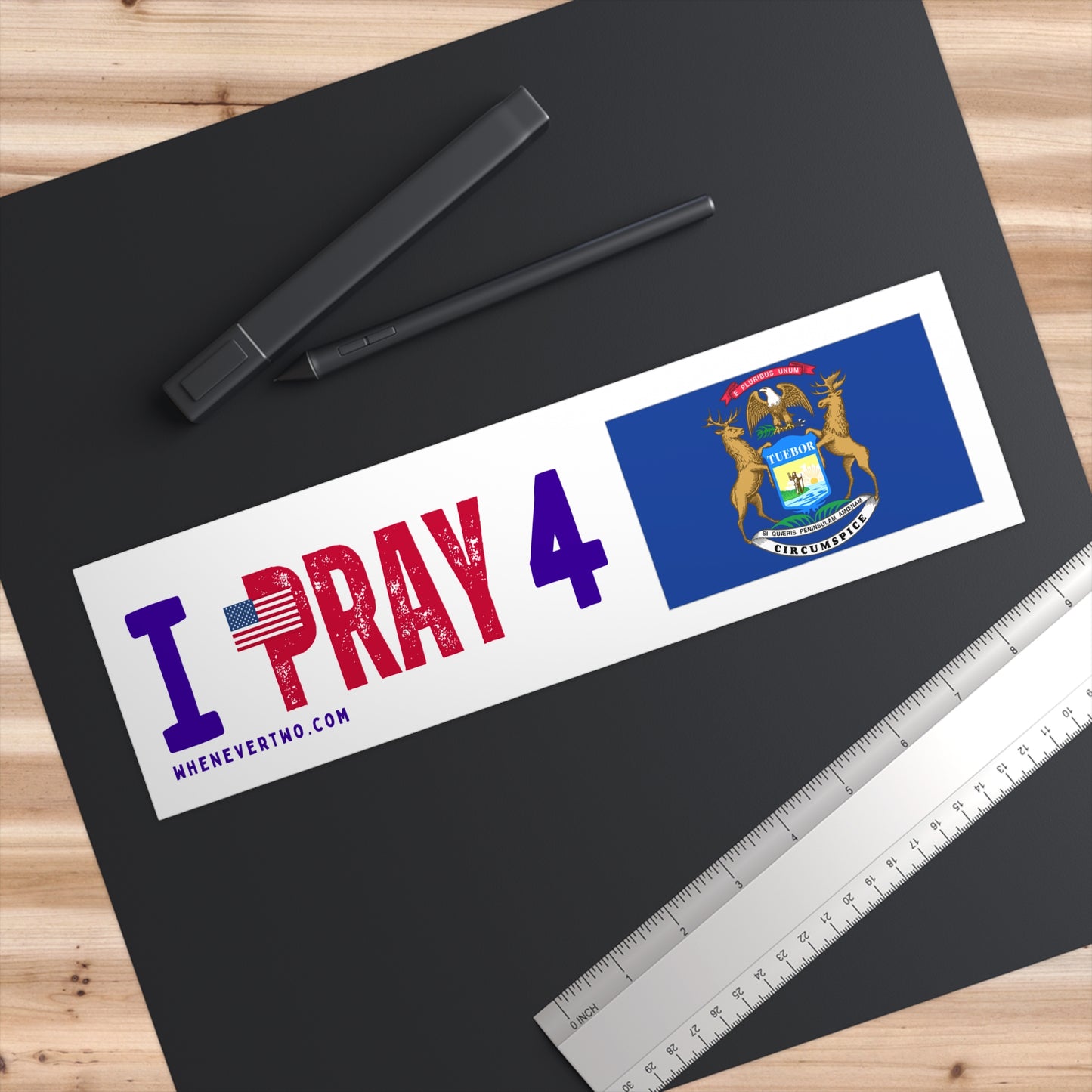Michigan - I Pray - Bumper Sticker - Regular
