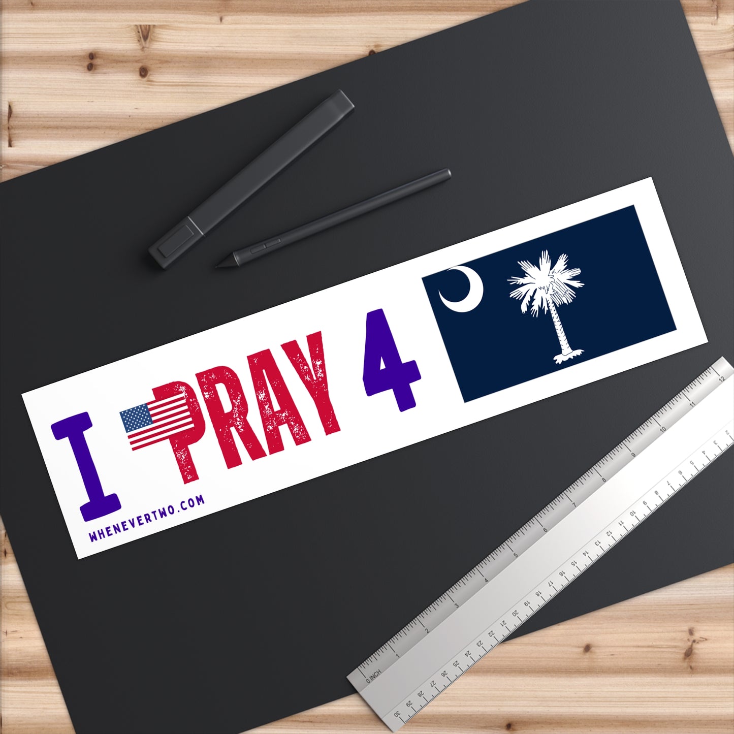 South Carolina - I Pray - Bumper Sticker - Large