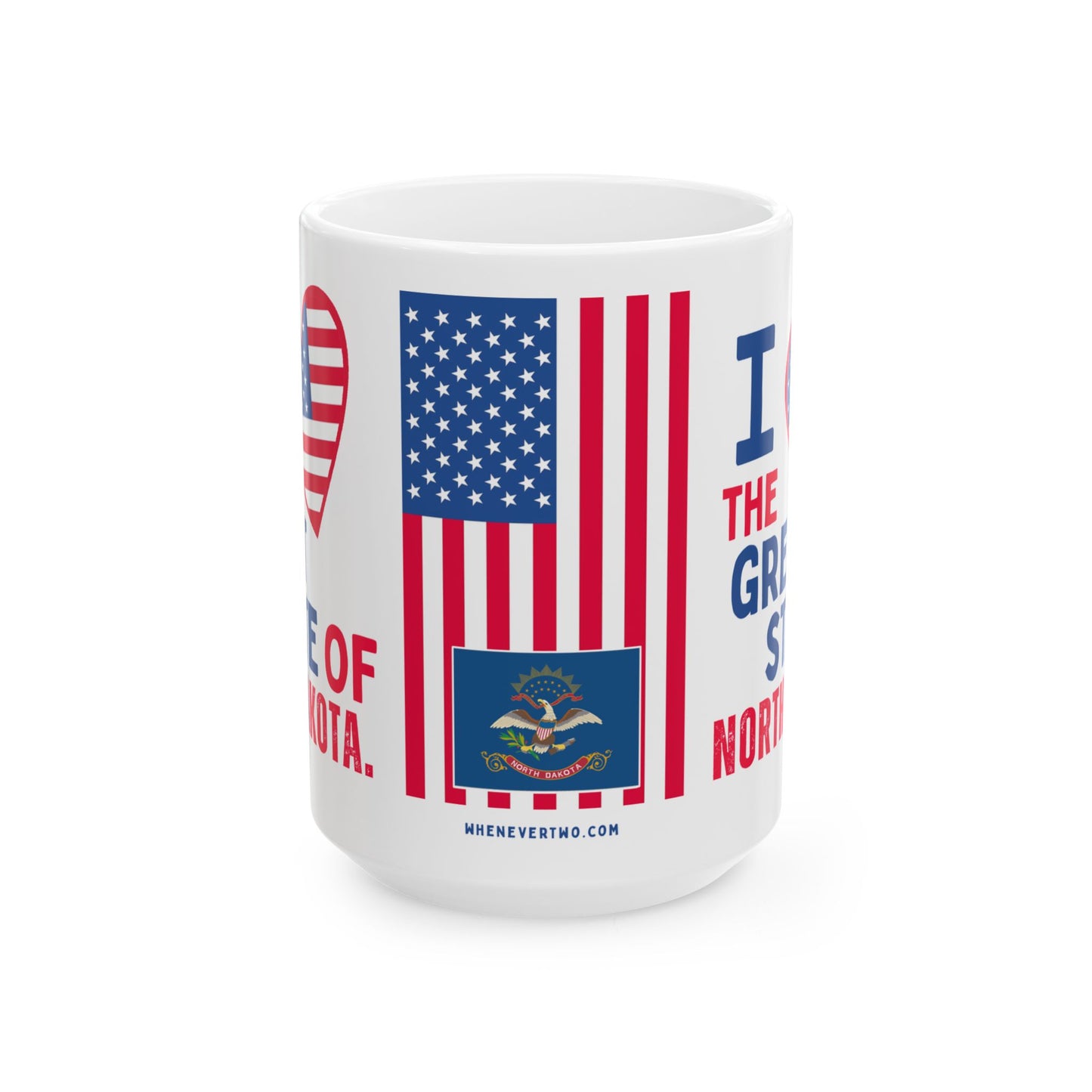 North Dakota - I Love - Mug - 15 oz