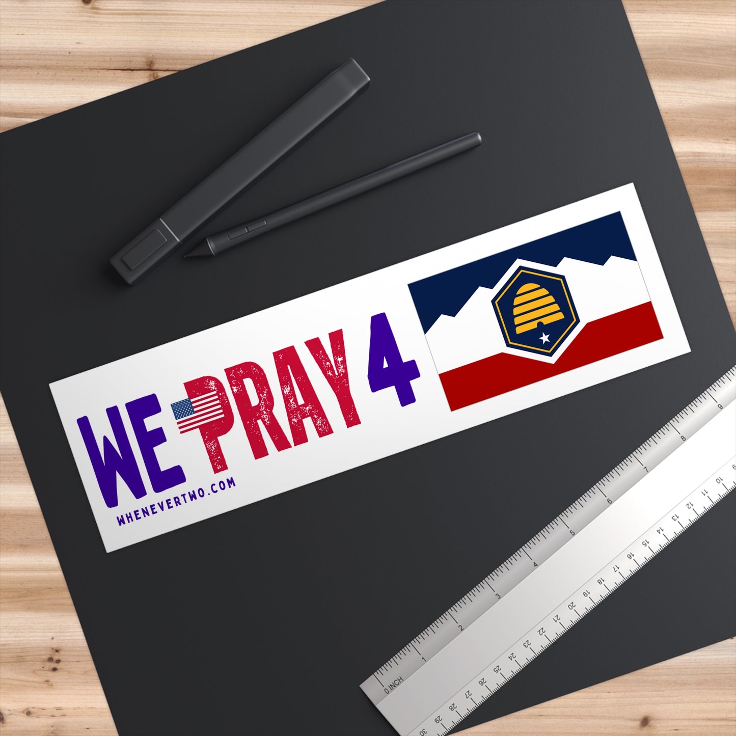 Utah - We Pray - Bumper Sticker - Regular