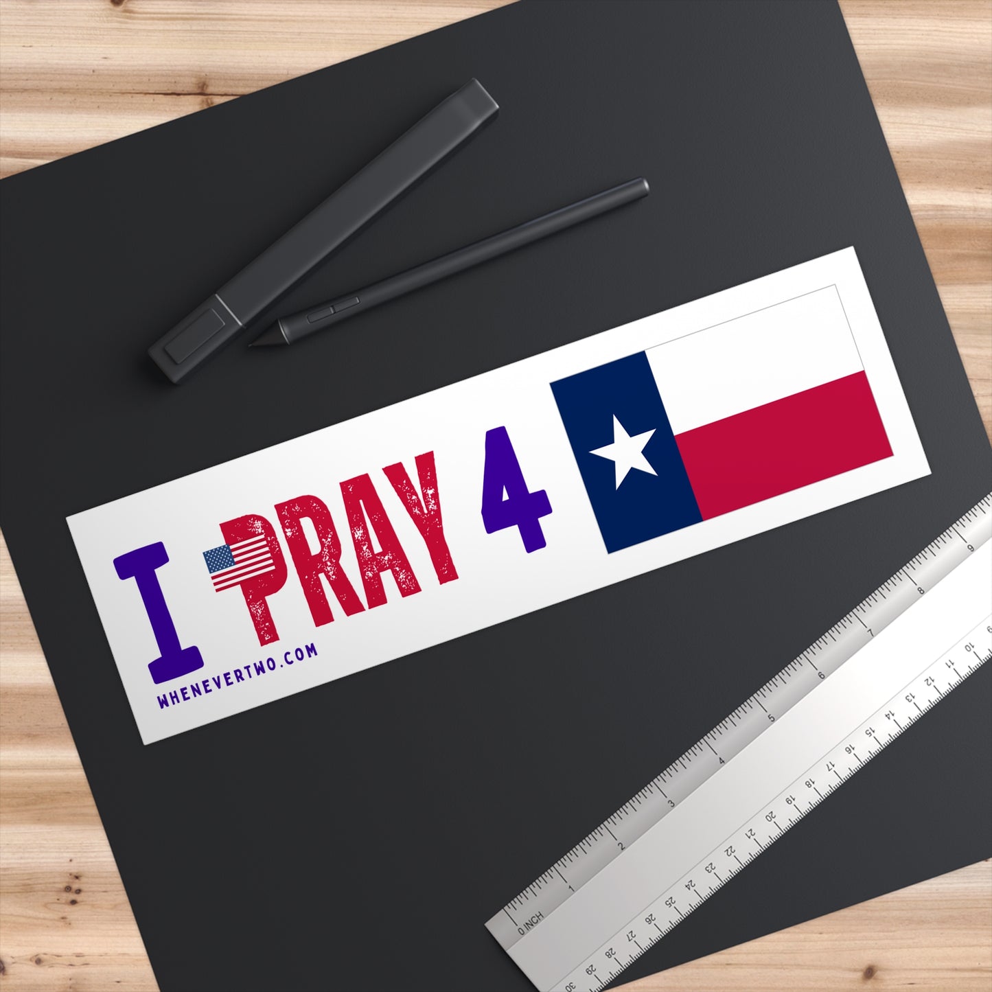 Texas - I Pray - Bumper Sticker - Regular