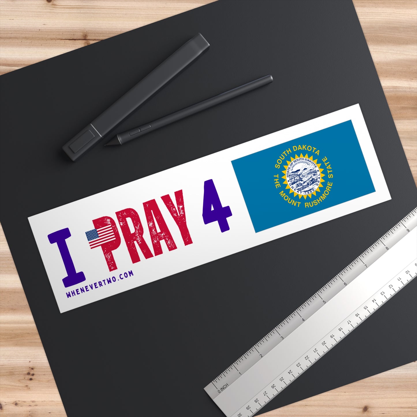 South Dakota - I Pray - Bumper Sticker - Regular