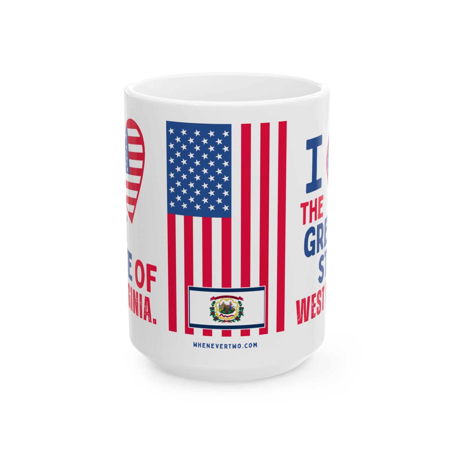 West Virginia - I Love - Mug - 15 oz