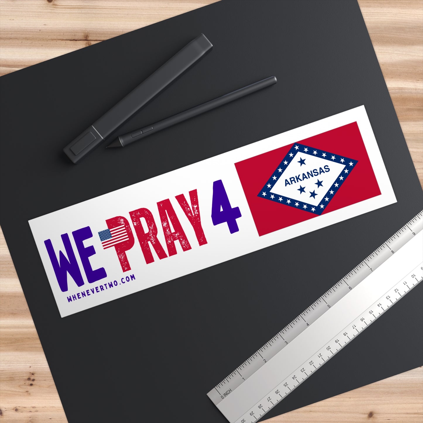 Arkansas - We Pray - Bumper Sticker - Regular