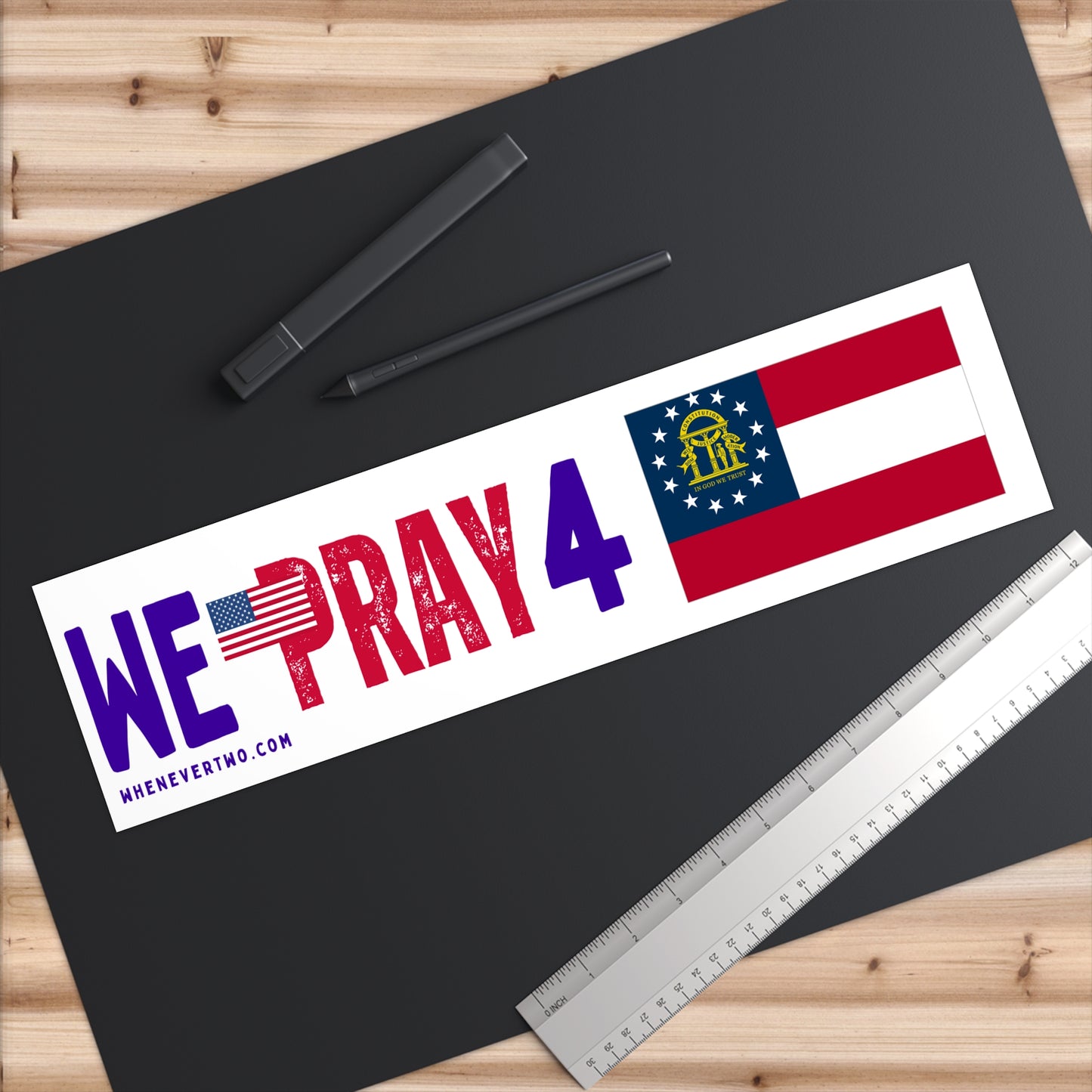 Georgia - We Pray - Bumper Sticker - Large