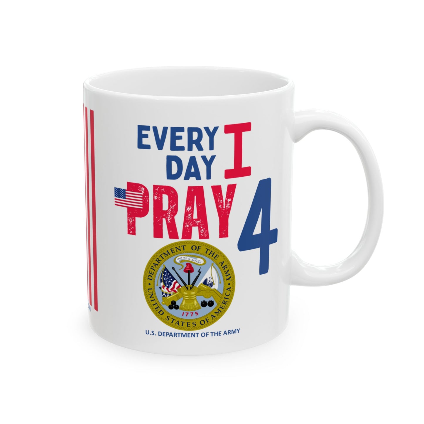 U.S. Department of the Army - Major Agencies - I Pray - Mug - 11 oz