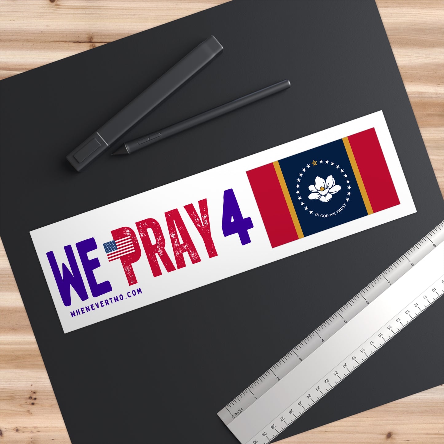 Mississippi - We Pray - Bumper Sticker - Regular