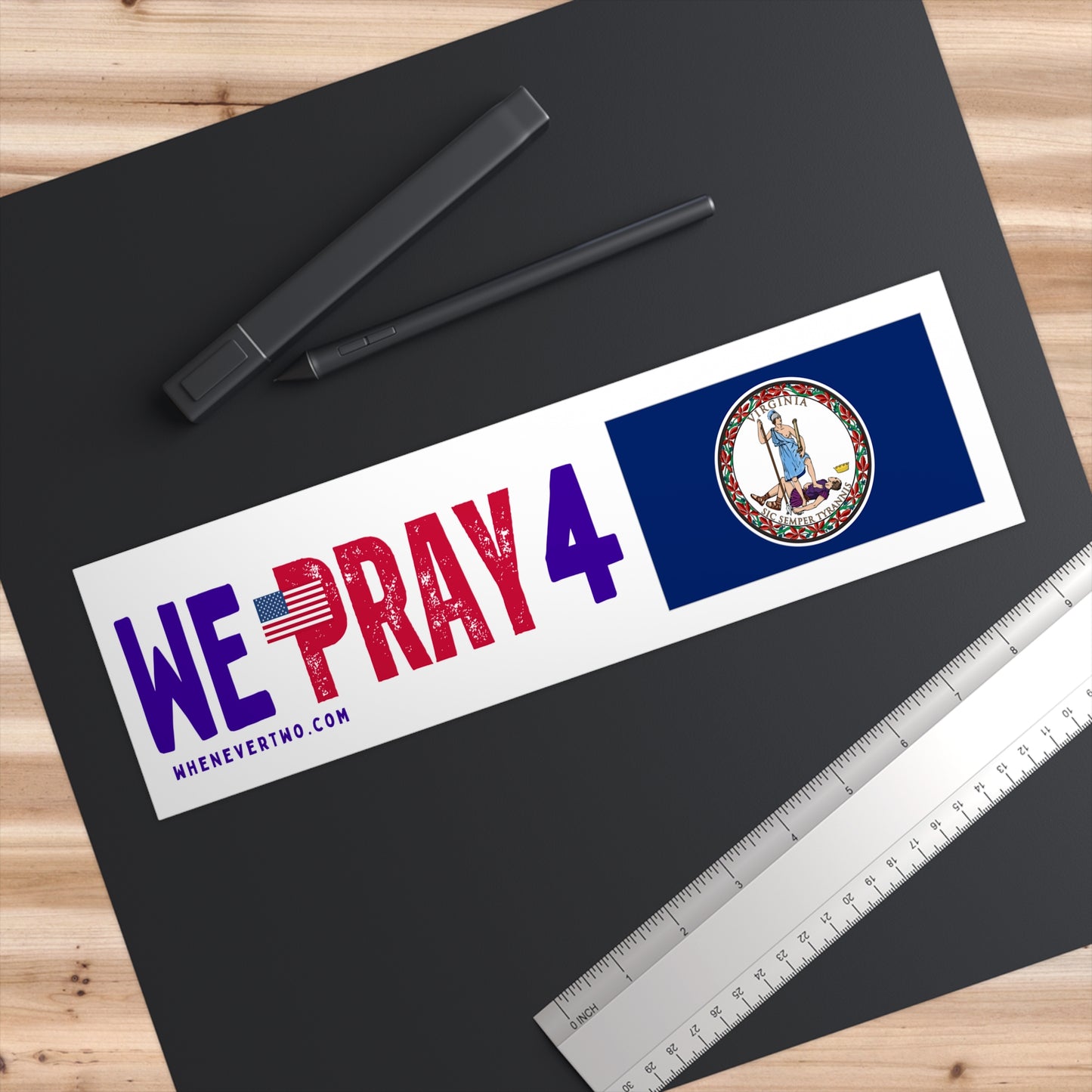 Virginia - We Pray - Bumper Sticker - Regular