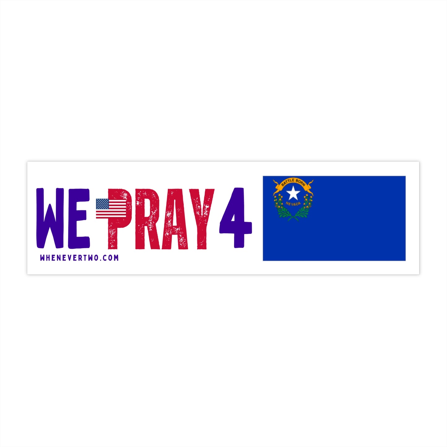 Nevada - We Pray - Bumper Sticker - Regular