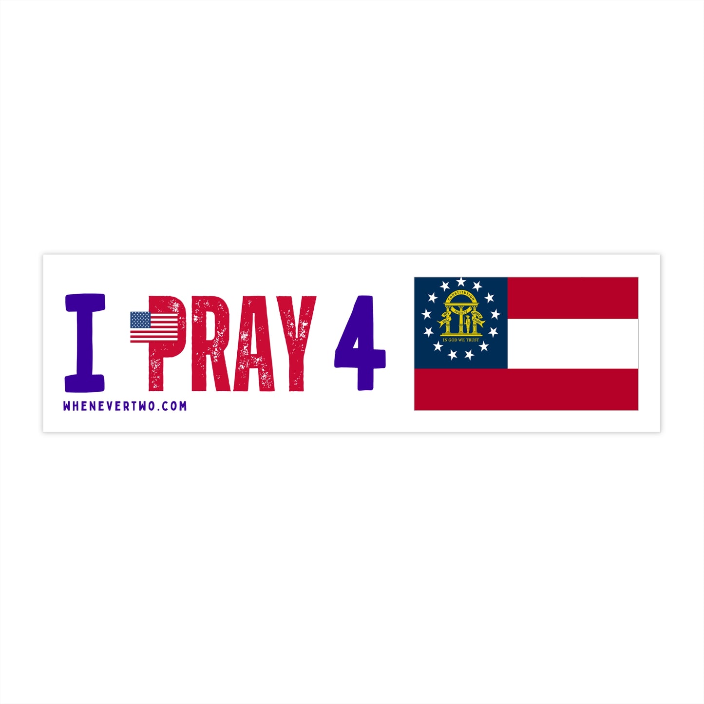 Georgia - I Pray - Bumper Sticker - Regular