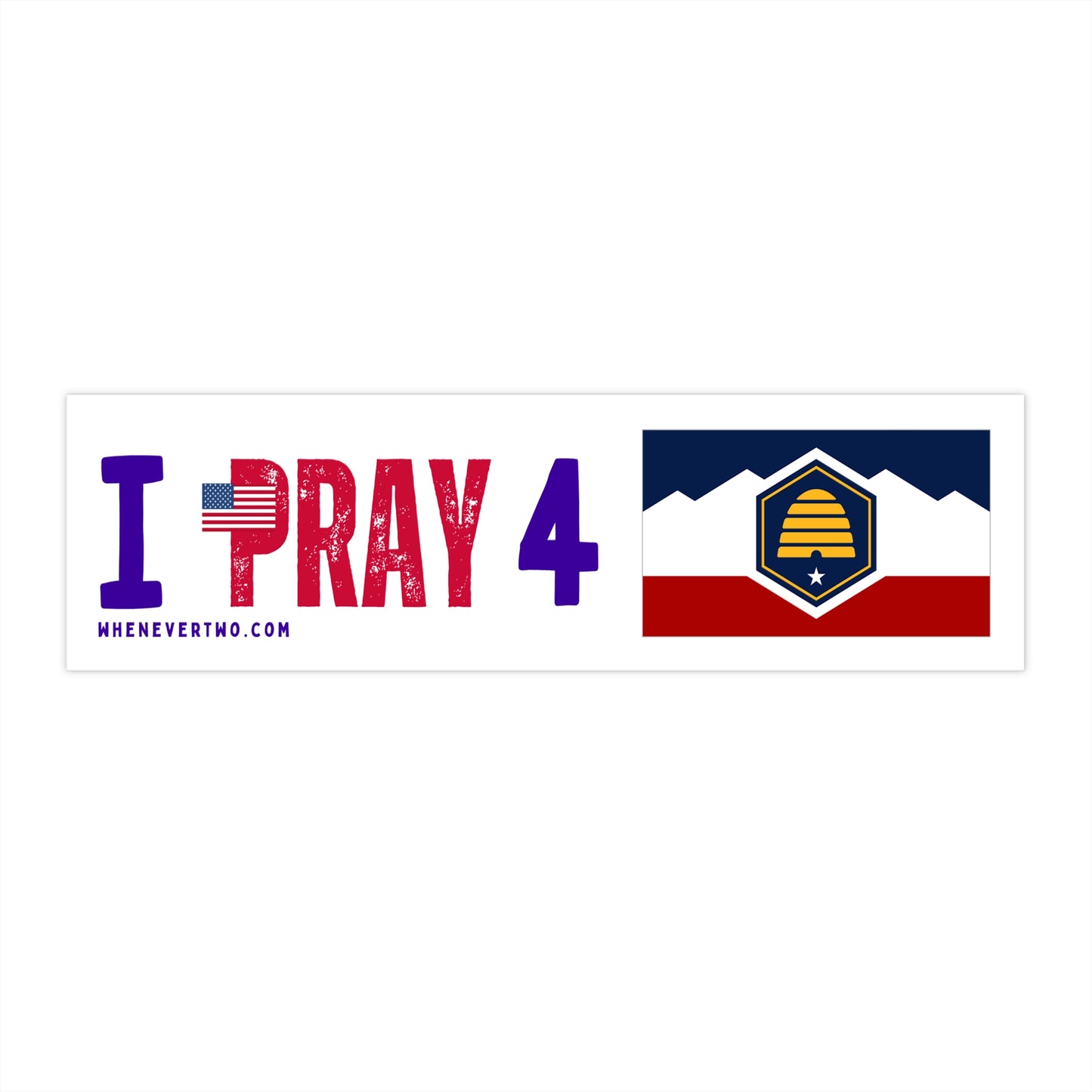 Utah - I Pray - Bumper Sticker - Regular