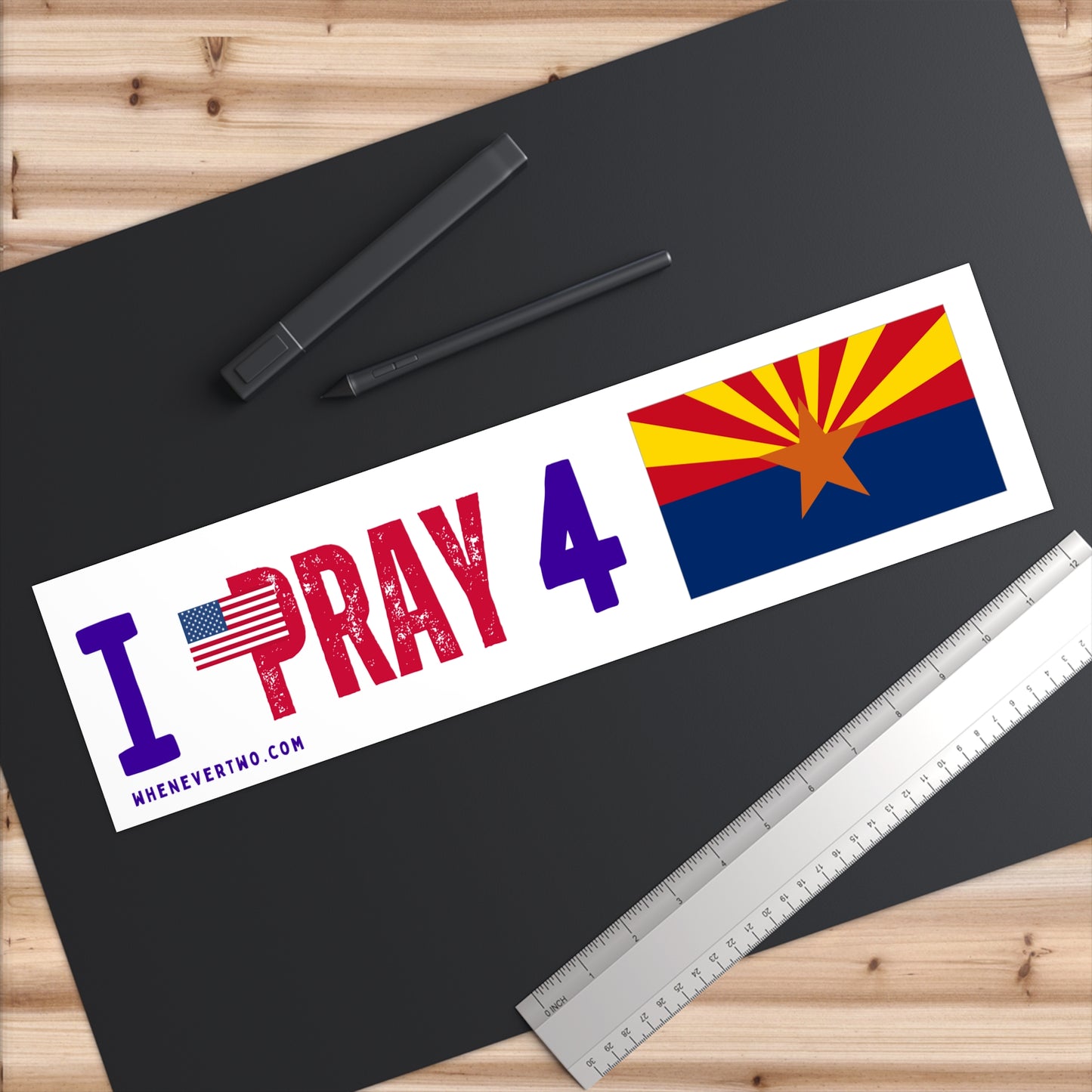 Arizona - I Pray - Bumper Sticker - Large