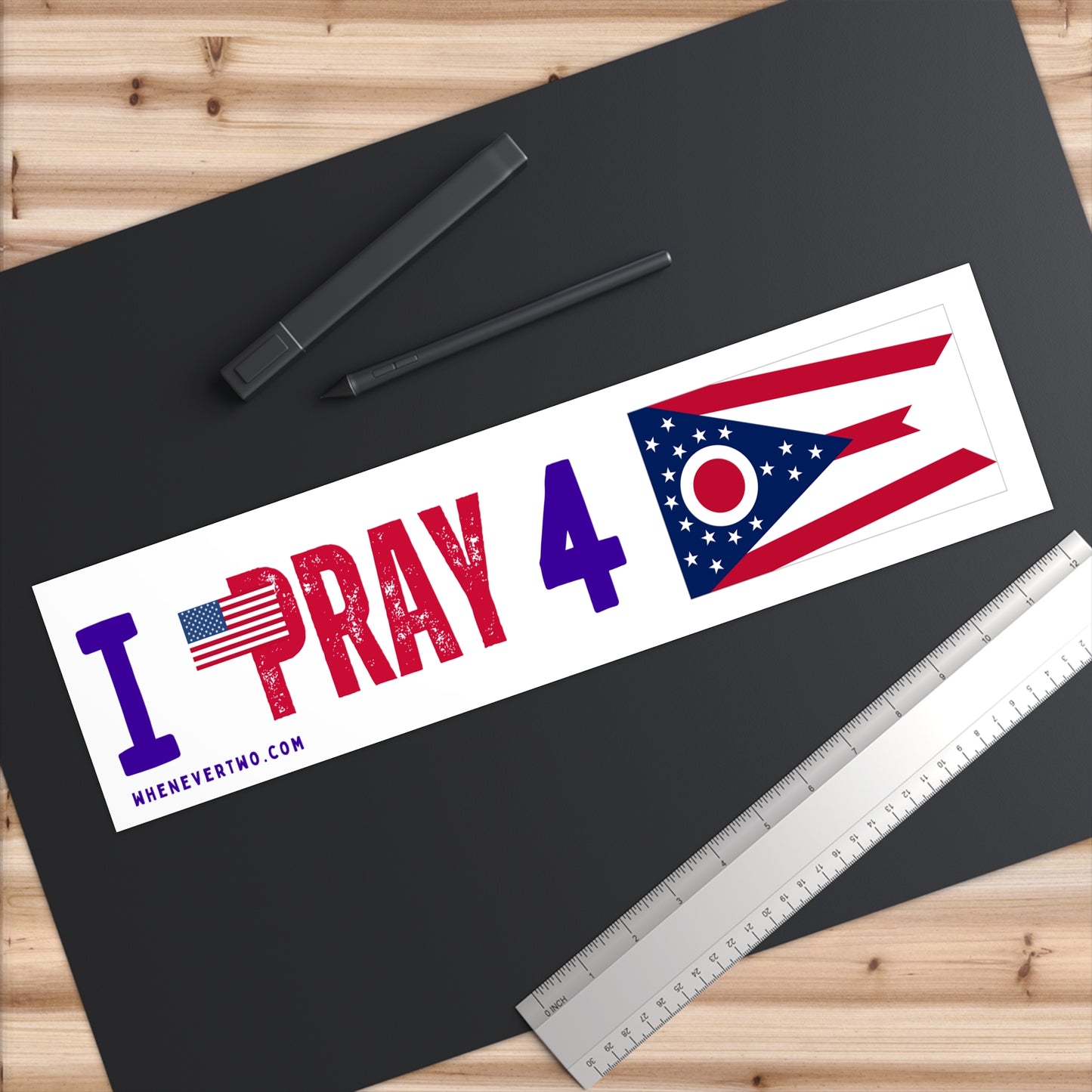 Ohio - I Pray - Bumper Sticker - Large