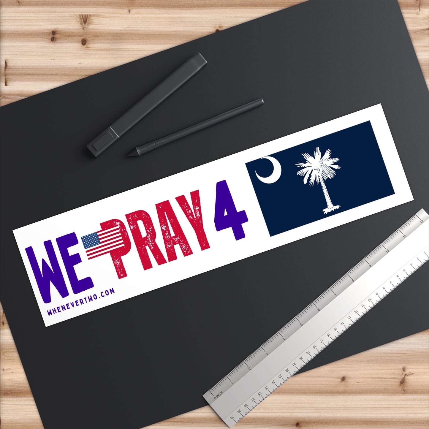 South Carolina - We Pray - Bumper Sticker - Large