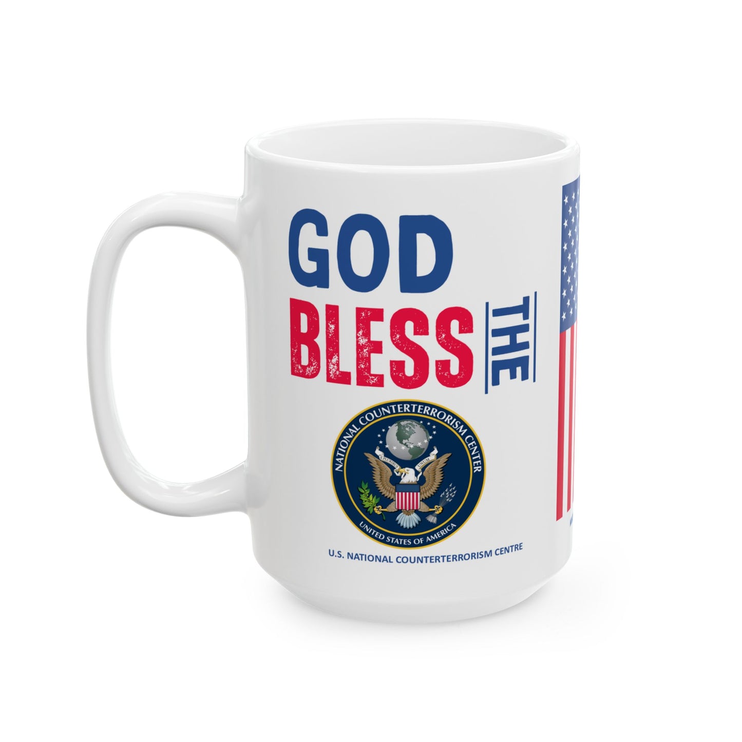 U.S. National Counterterrorism Centre - Major Agencies - God Bless - Mug - 15 oz