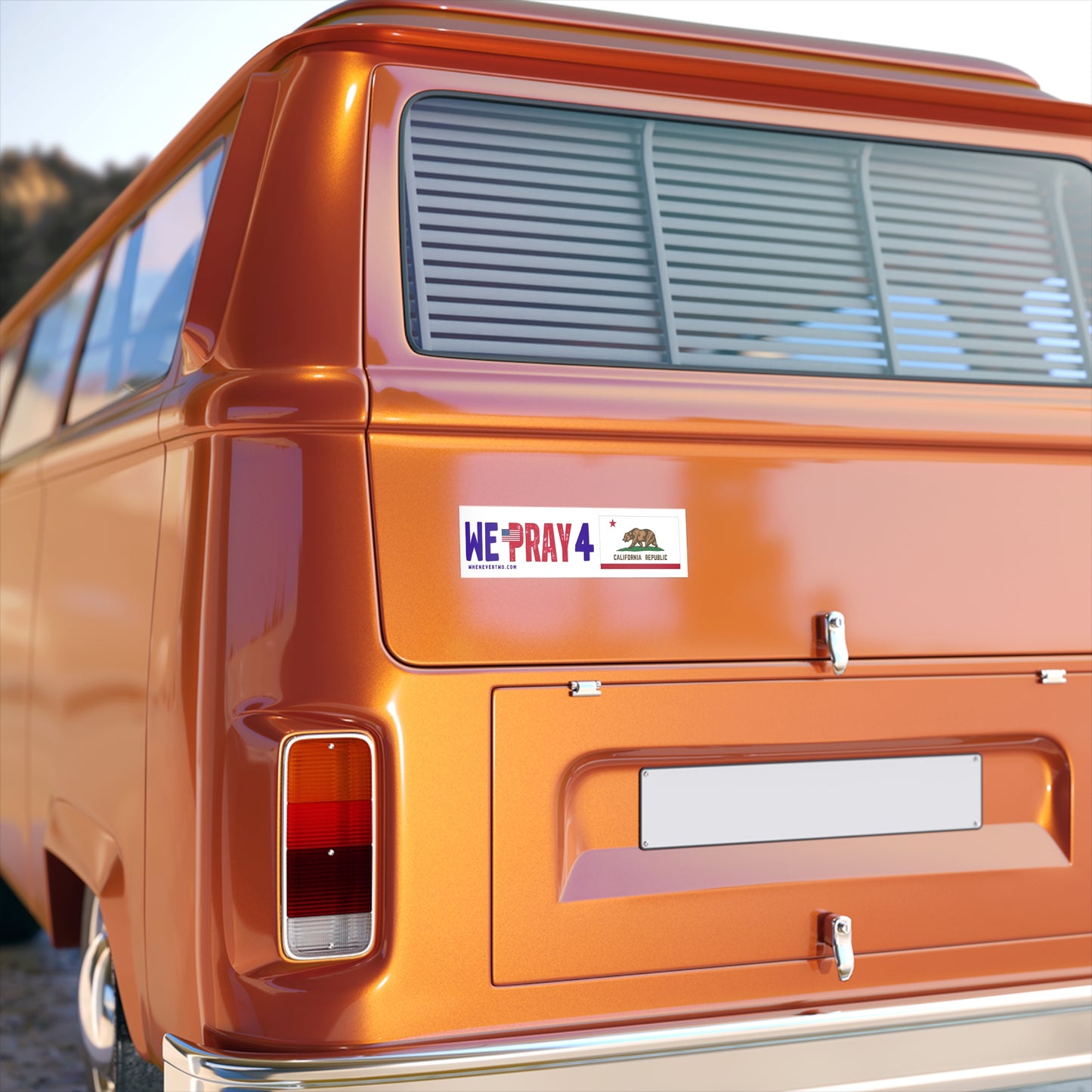 California - We Pray - Bumper Sticker - Regular