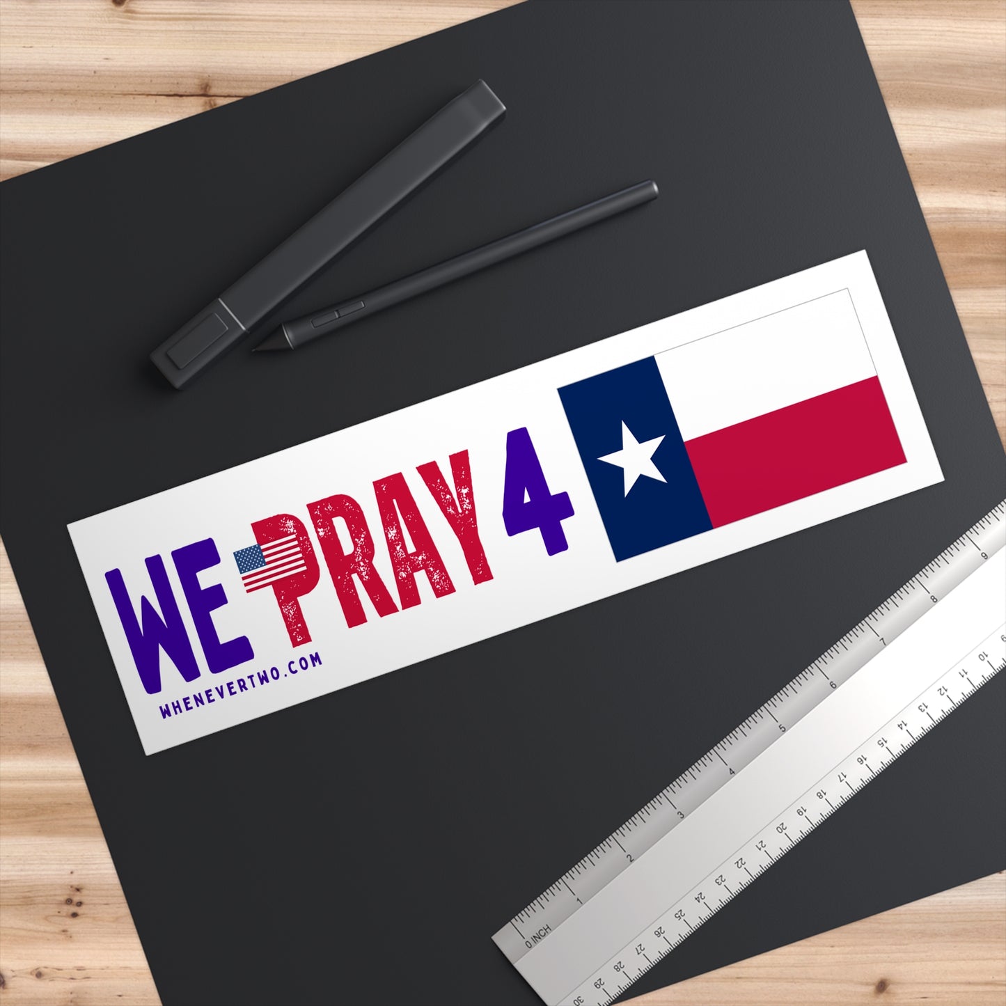 Texas - We Pray - Bumper Sticker - Regular