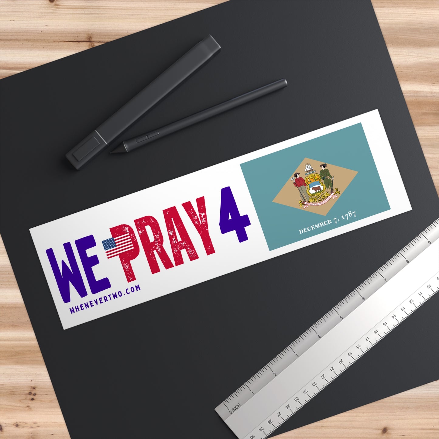 Delaware - We Pray - Bumper Sticker - Regular