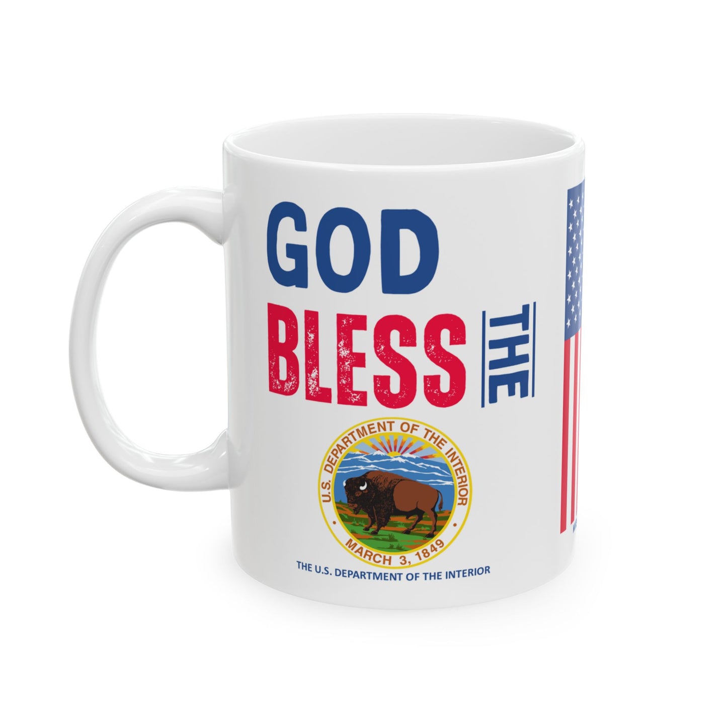Interior - Cabinet - God Bless - Mug - 11 oz