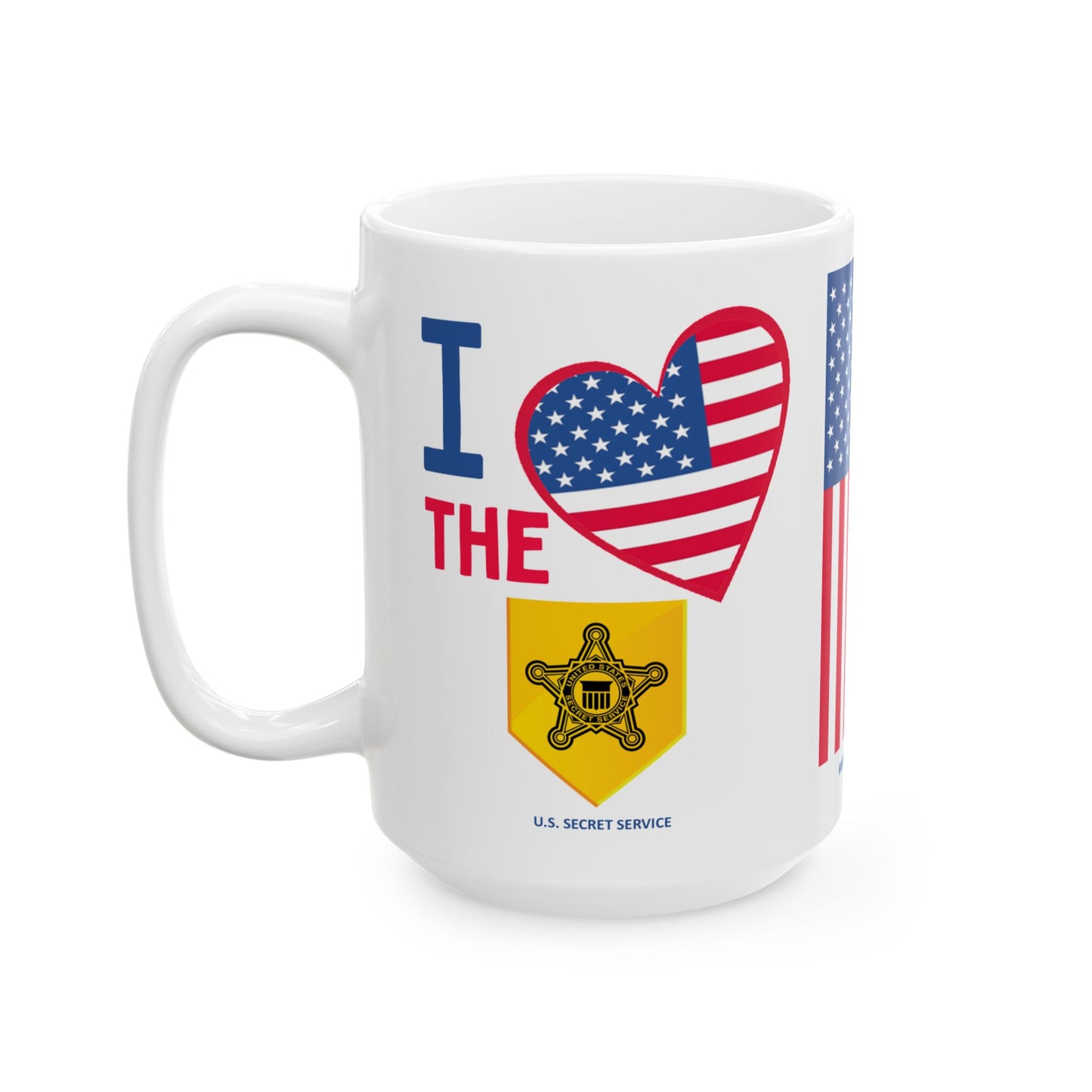 U.S. Secret Service - Major Agencies - I Love - Mug - 15 oz