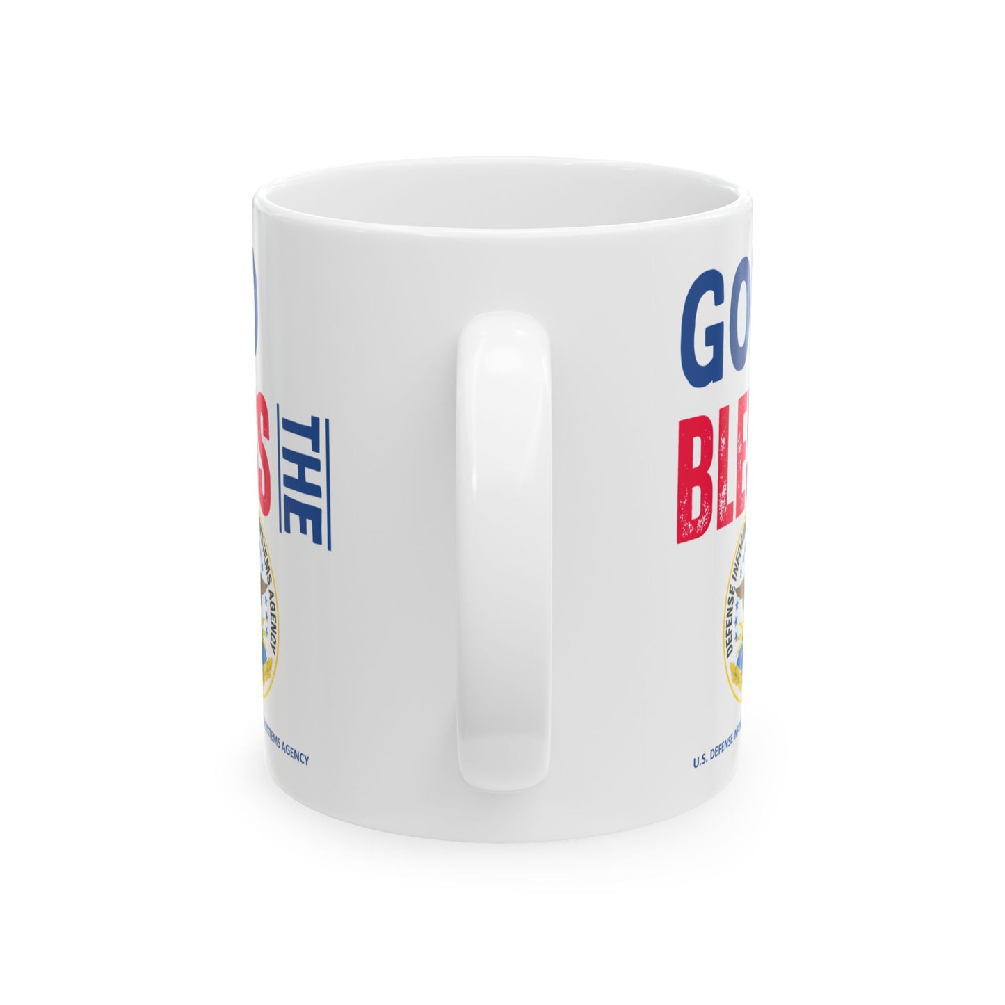U.S. Defense Information Systems Agency - Major Agencies - God Bless - Mug - 11 oz