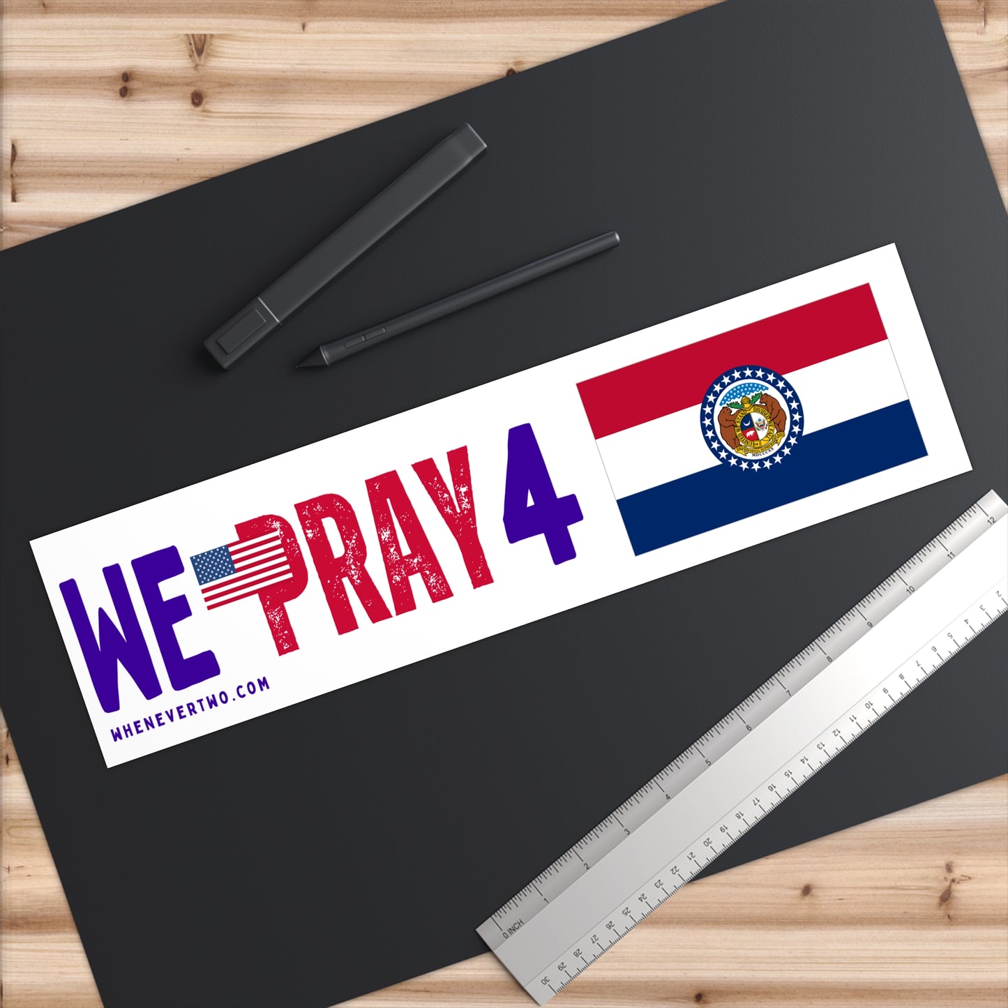 Missouri - We Pray - Bumper Sticker - Large