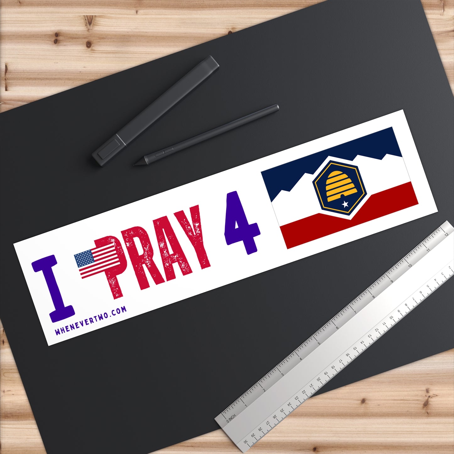 Utah - I Pray - Bumper Sticker - Large