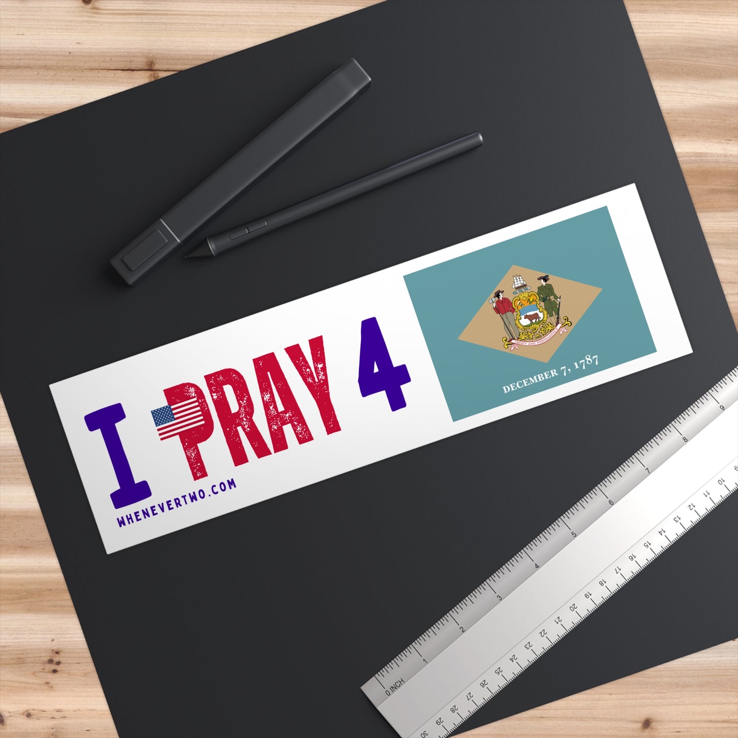 Delaware - I Pray - Bumper Sticker - Regular