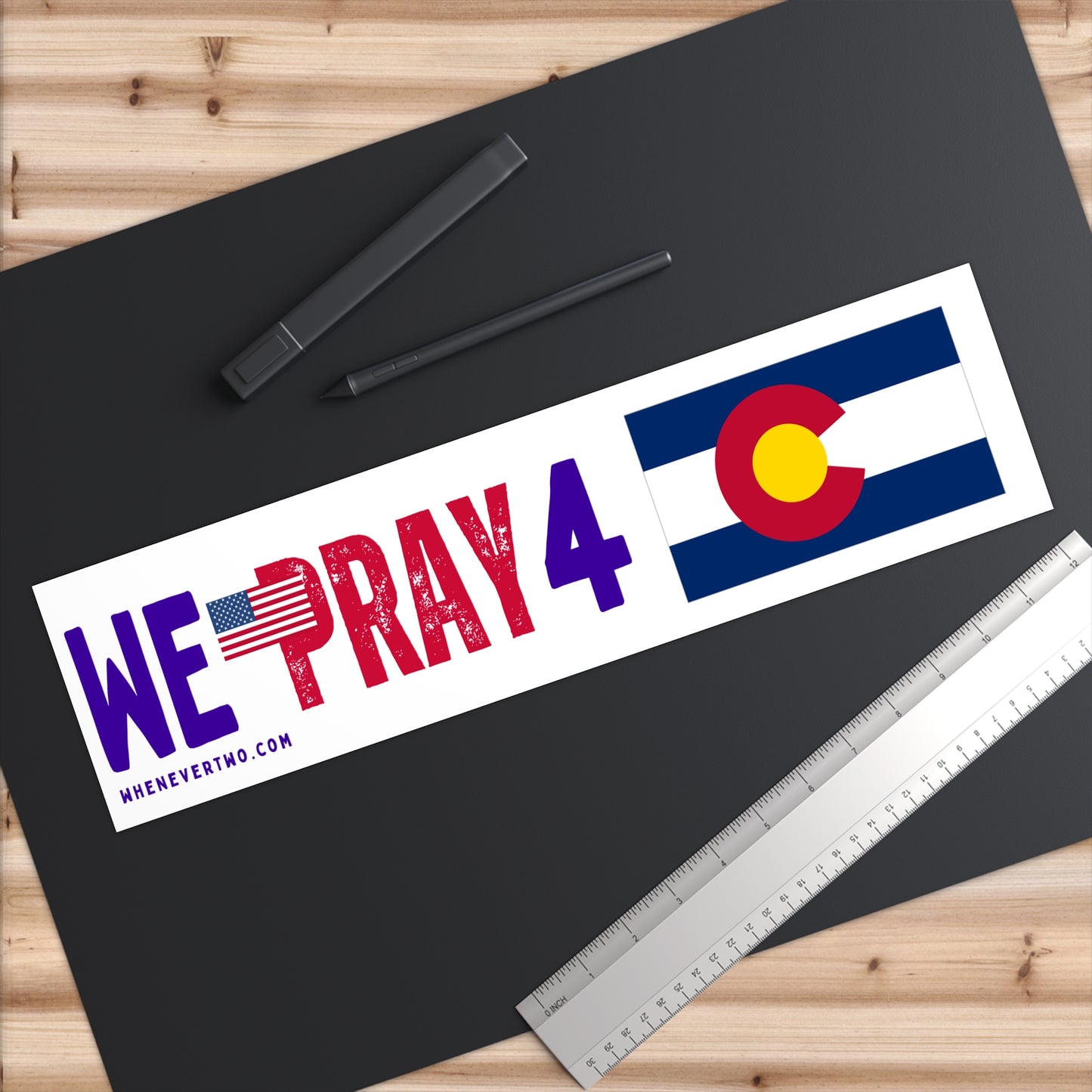 Colorado - We Pray - Bumper Sticker - Large
