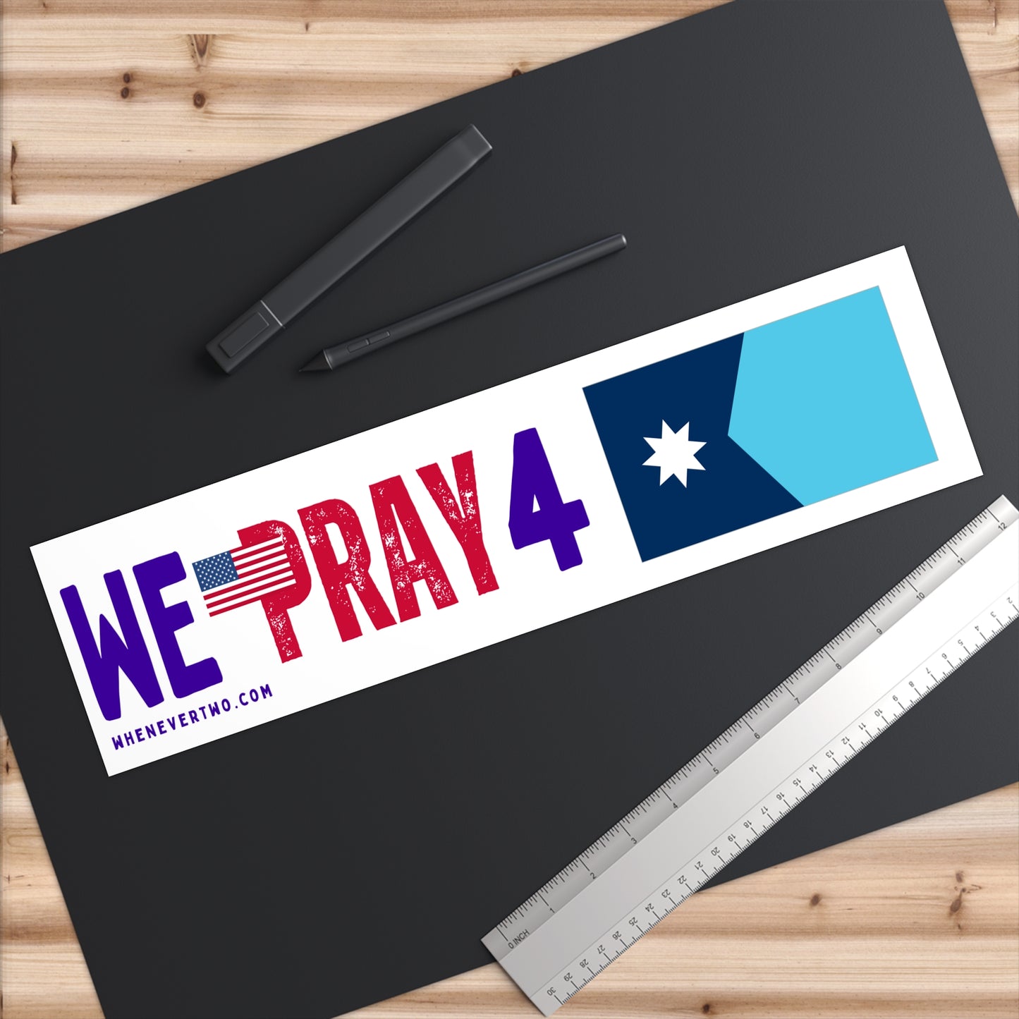 Minnesota - We Pray - Bumper Sticker - Large