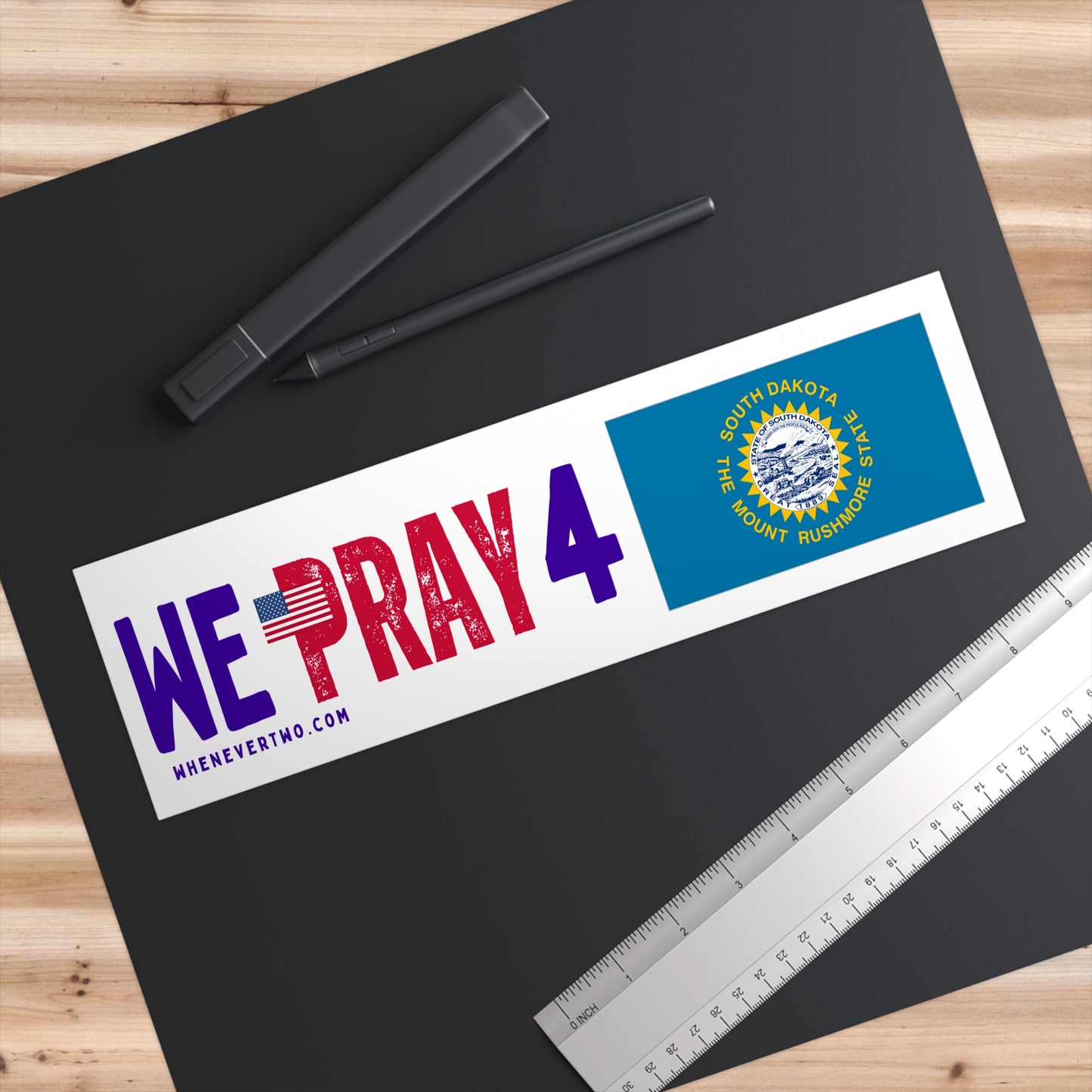 South Dakota - We Pray - Bumper Sticker - Regular