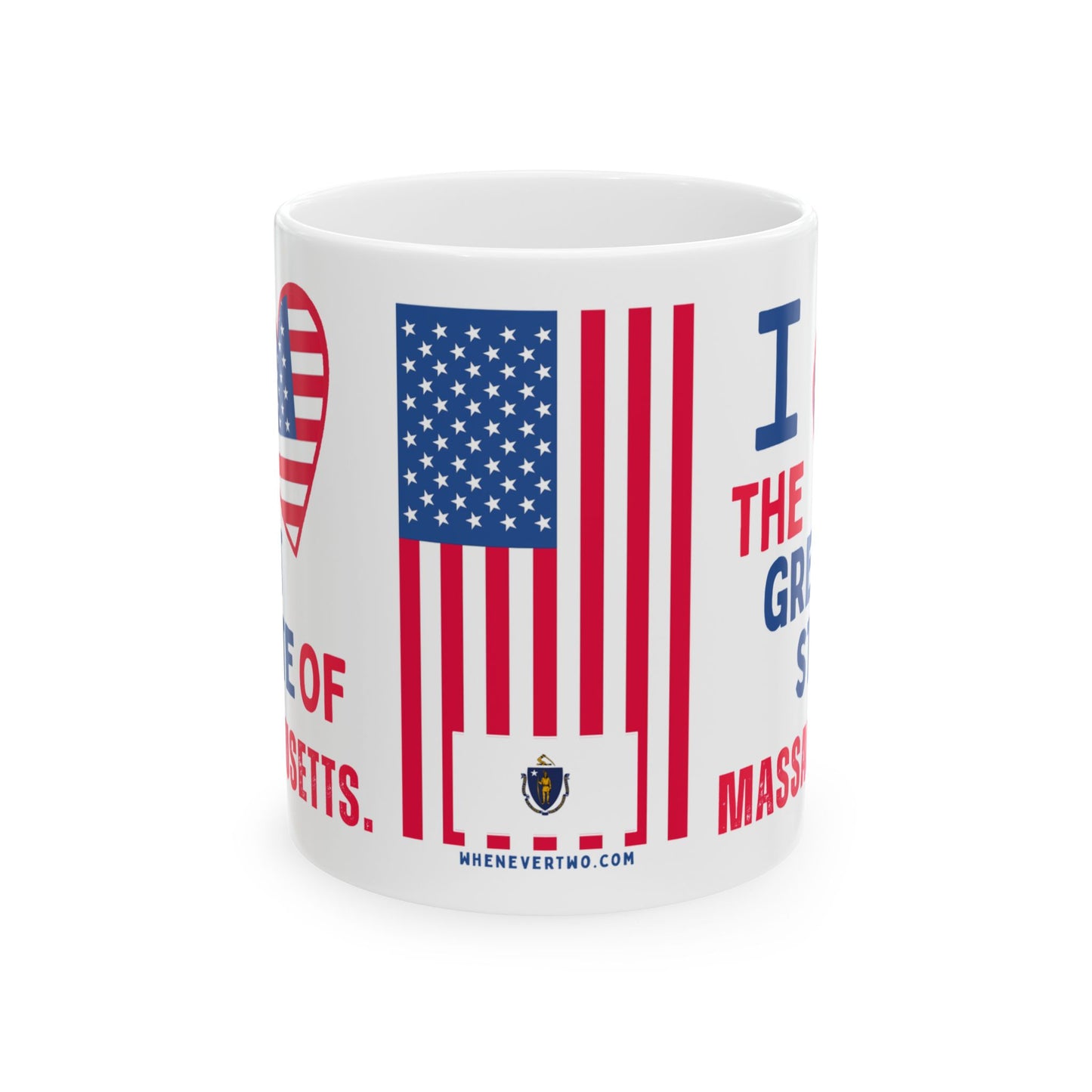 Massachusetts - I Love - Mug - 11 oz