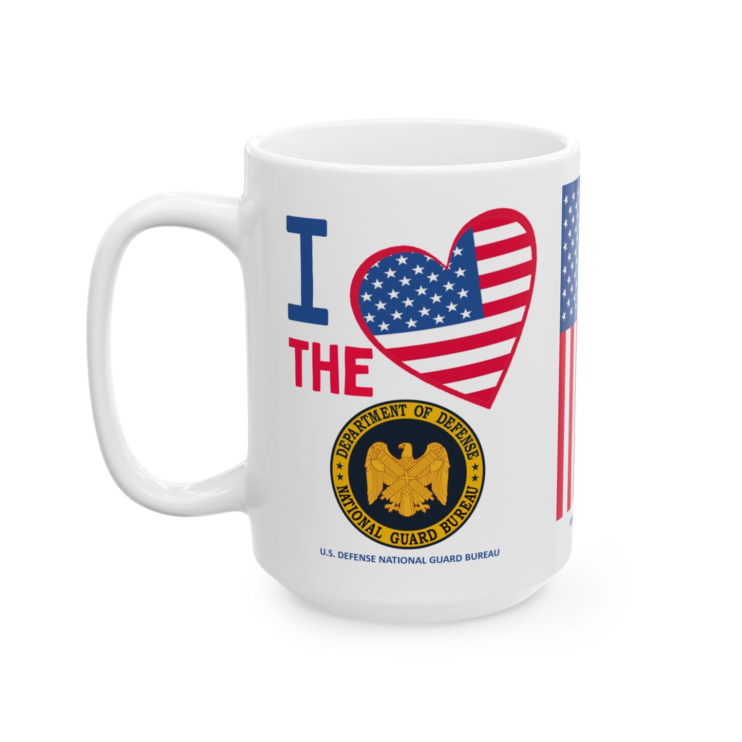 U.S. Defense National Guard Bureau - Major Agencies - I Love - Mug - 15 oz