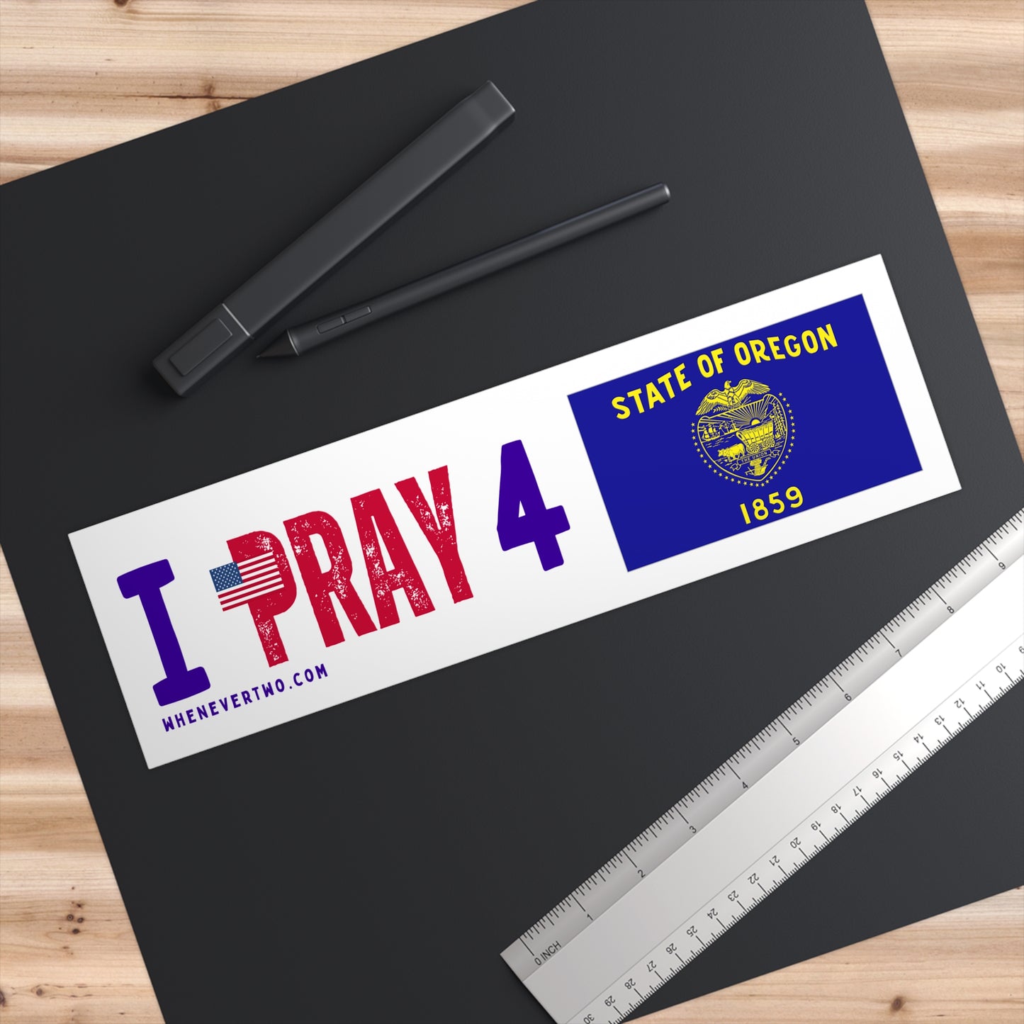 Oregon - I Pray - Bumper Sticker - Regular