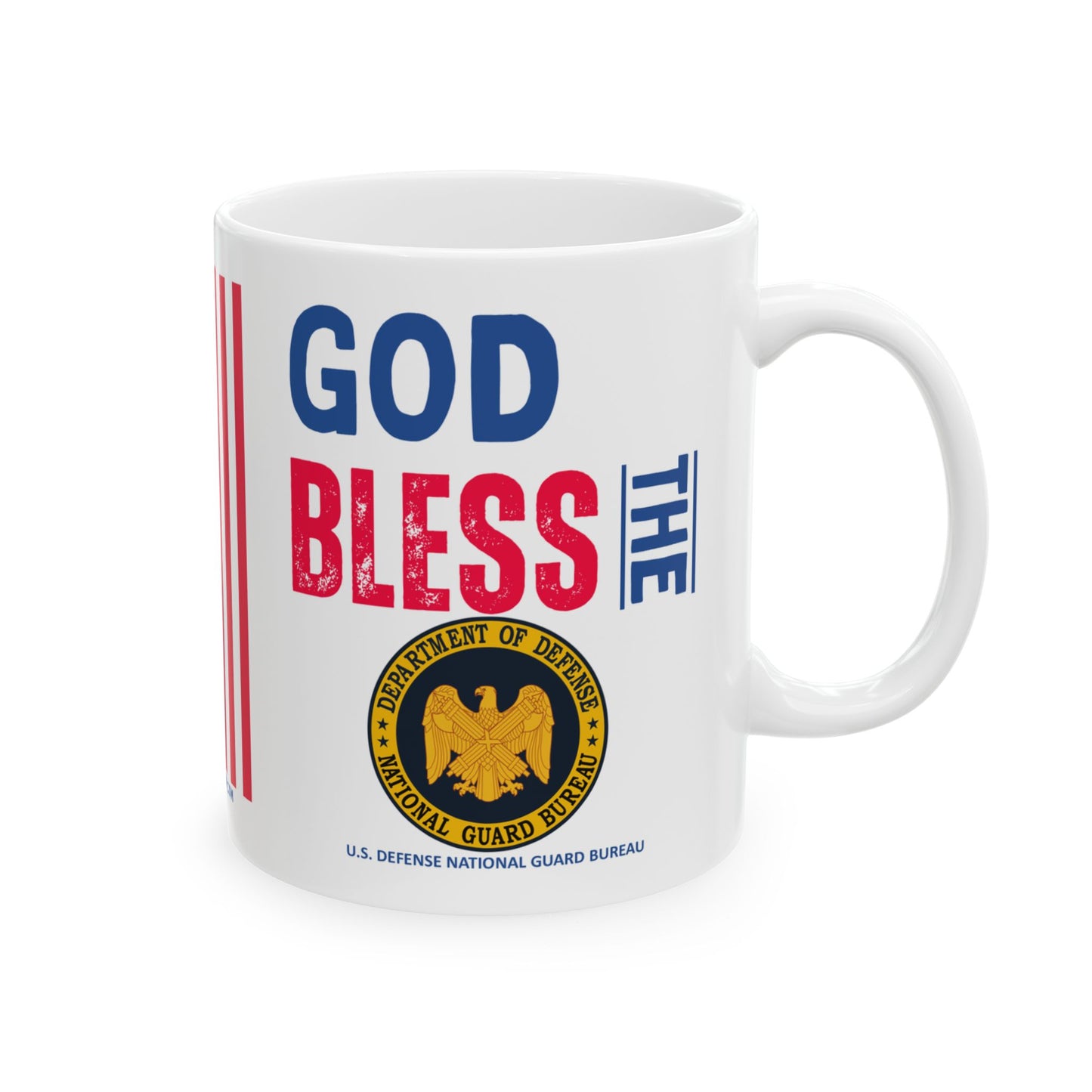 U.S. Defense National Guard Bureau - Major Agencies - God Bless - Mug - 11 oz