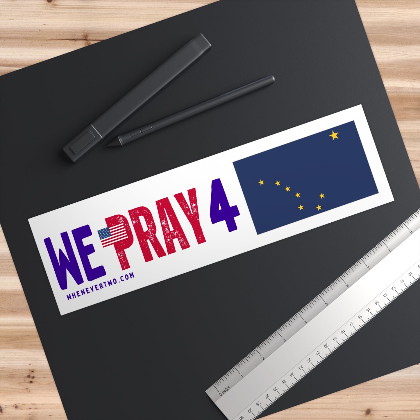 Alaska - We Pray - Bumper Sticker - Regular