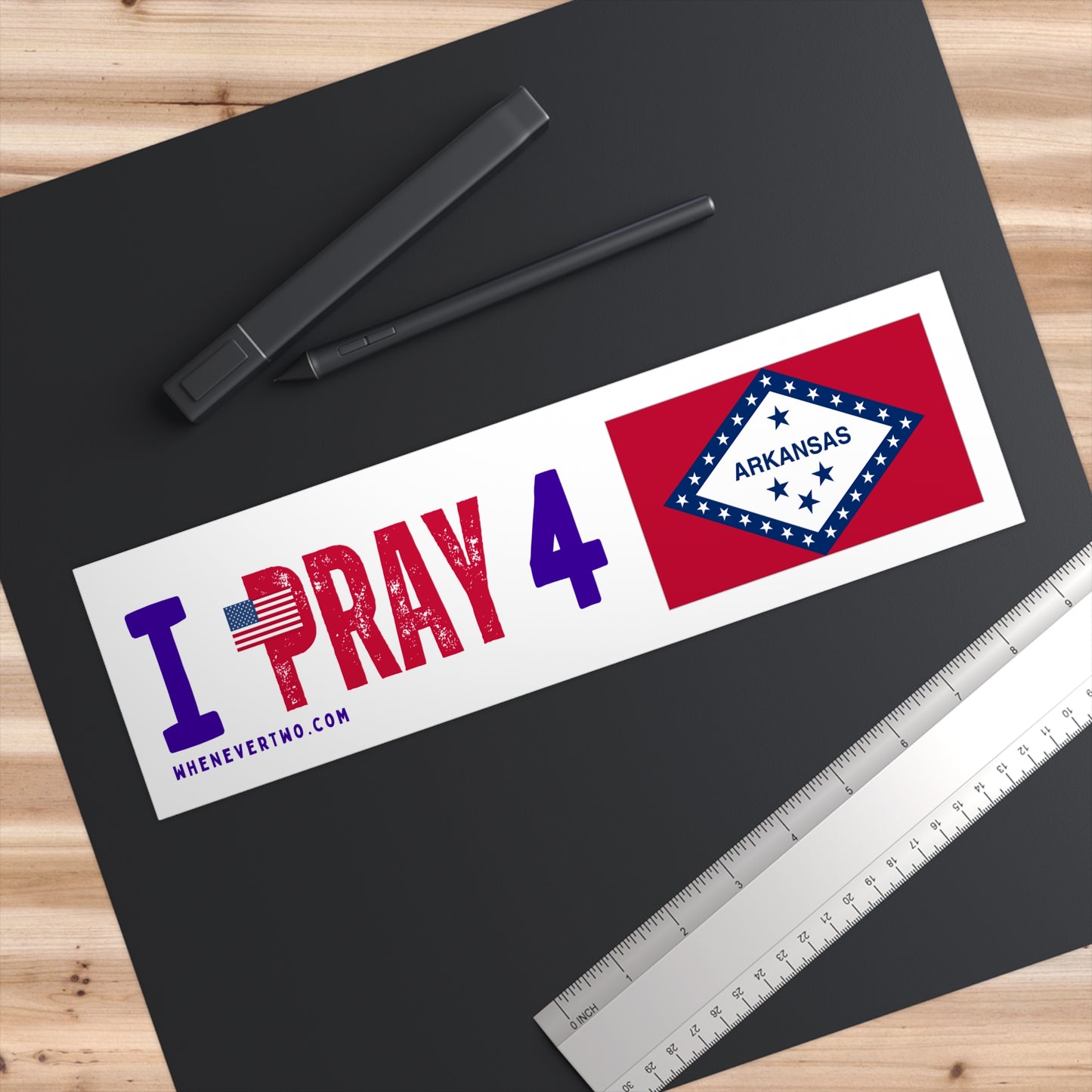 Arkansas - I Pray - Bumper Sticker - Regular