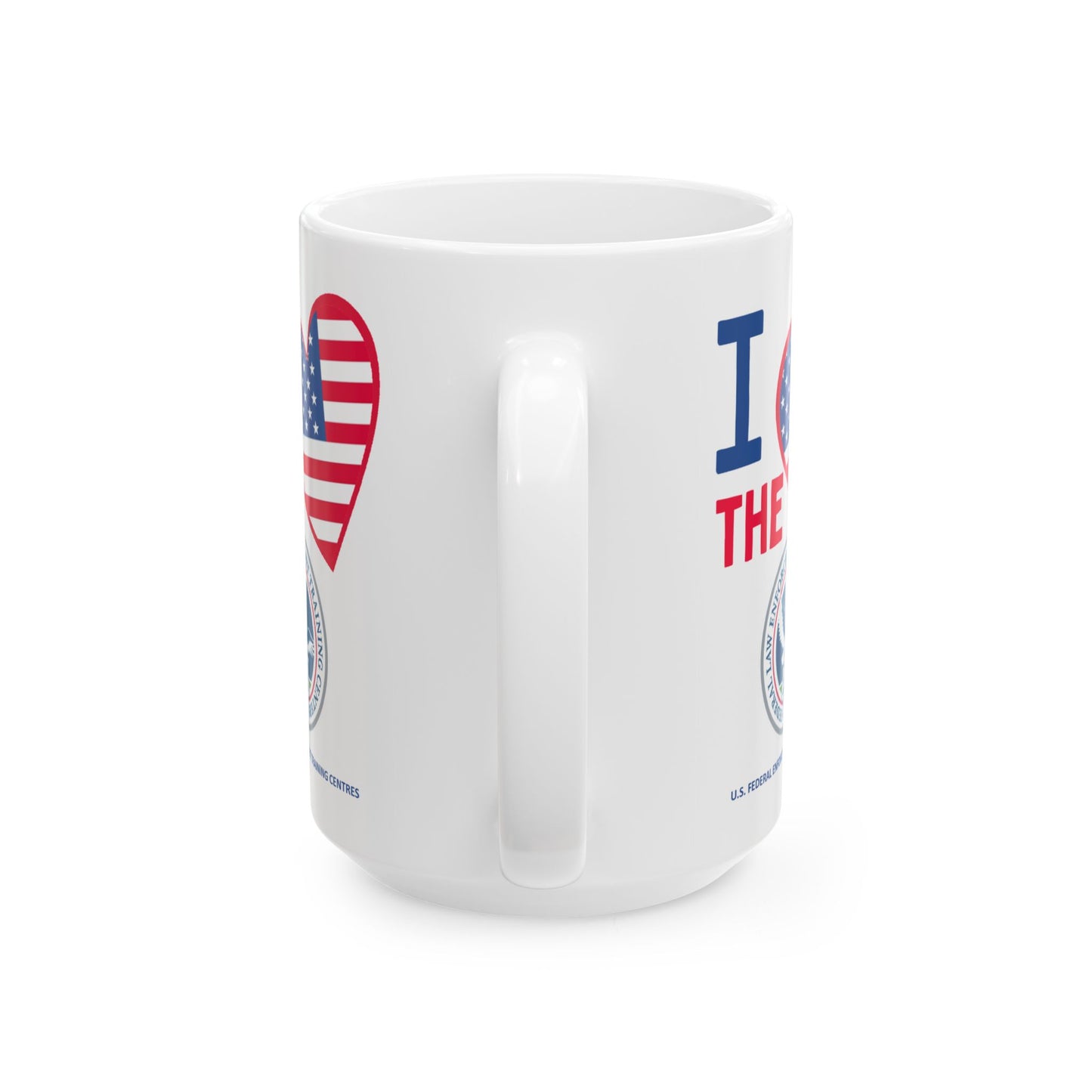 U.S. Federal Enforcement Training Centres - Major Agencies - I Love - Mug - 15 oz