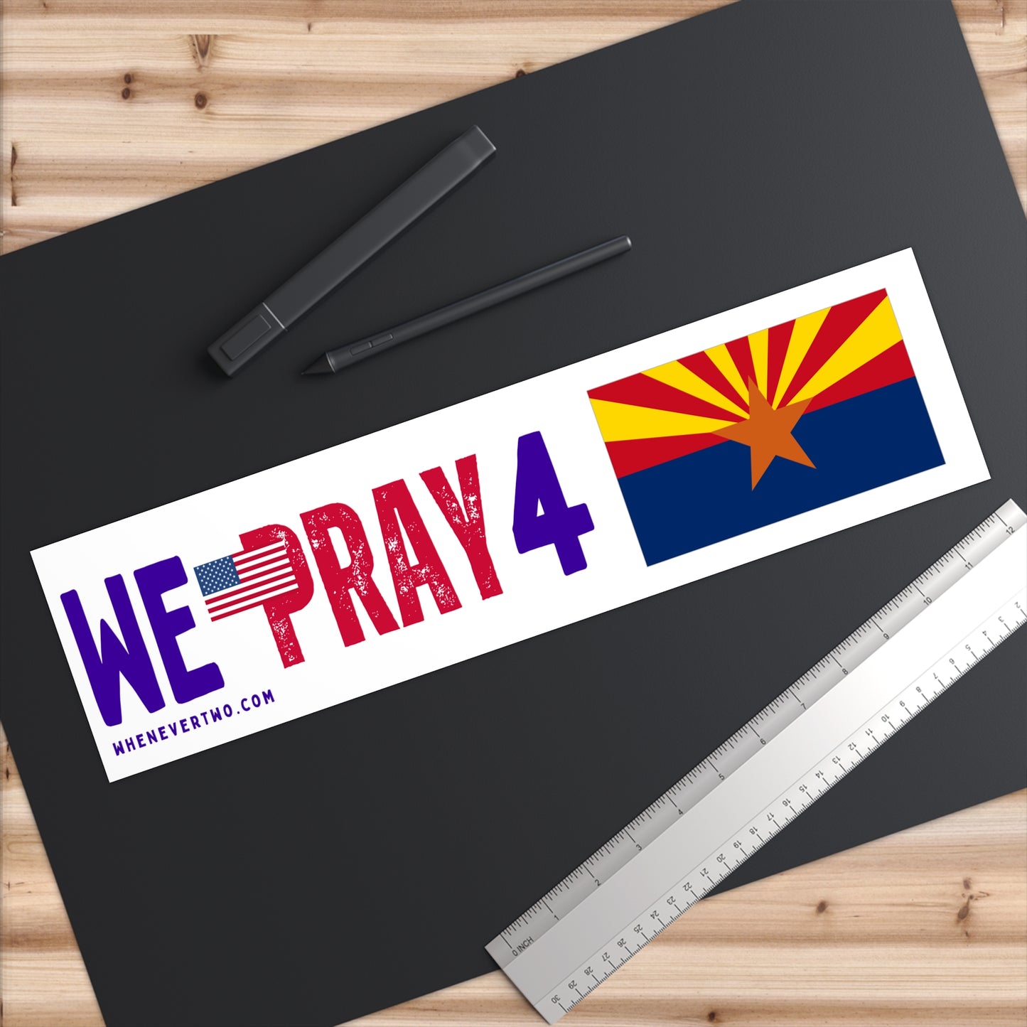 Arizona - We Pray - Bumper Sticker - Large