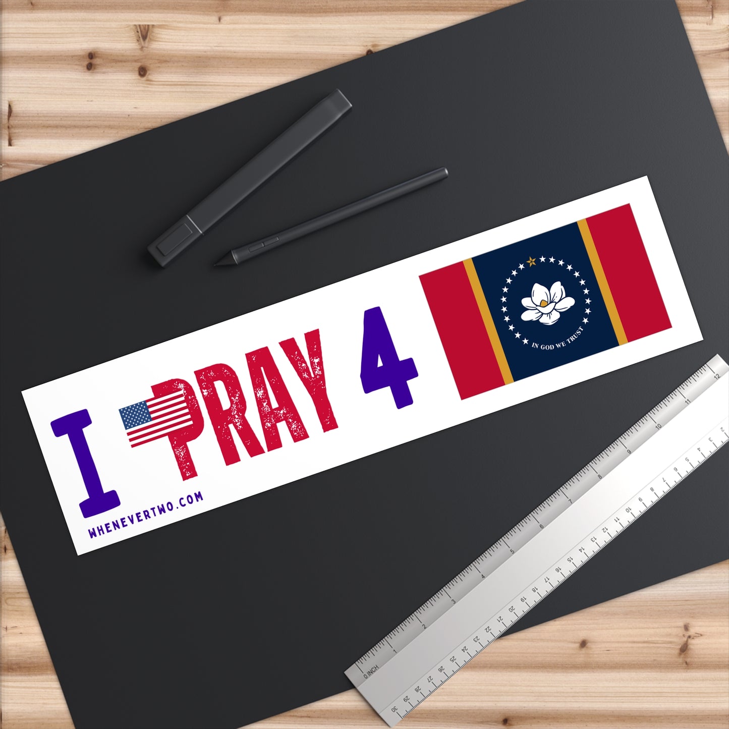Mississippi - I Pray - Bumper Sticker - Large