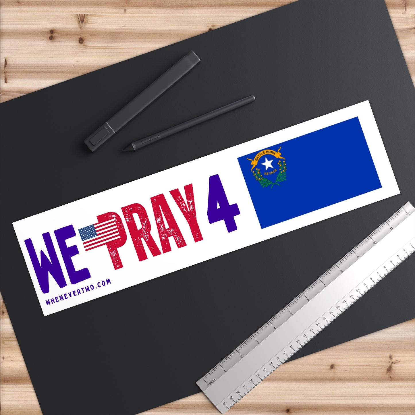 Nevada - We Pray - Bumper Sticker - Large