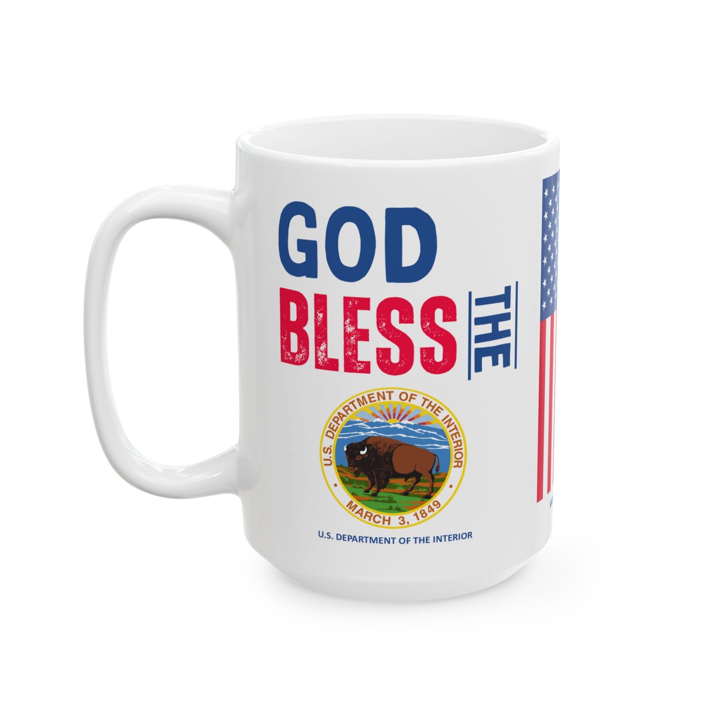 Interior - Cabinet - God Bless - Mug - 15 oz