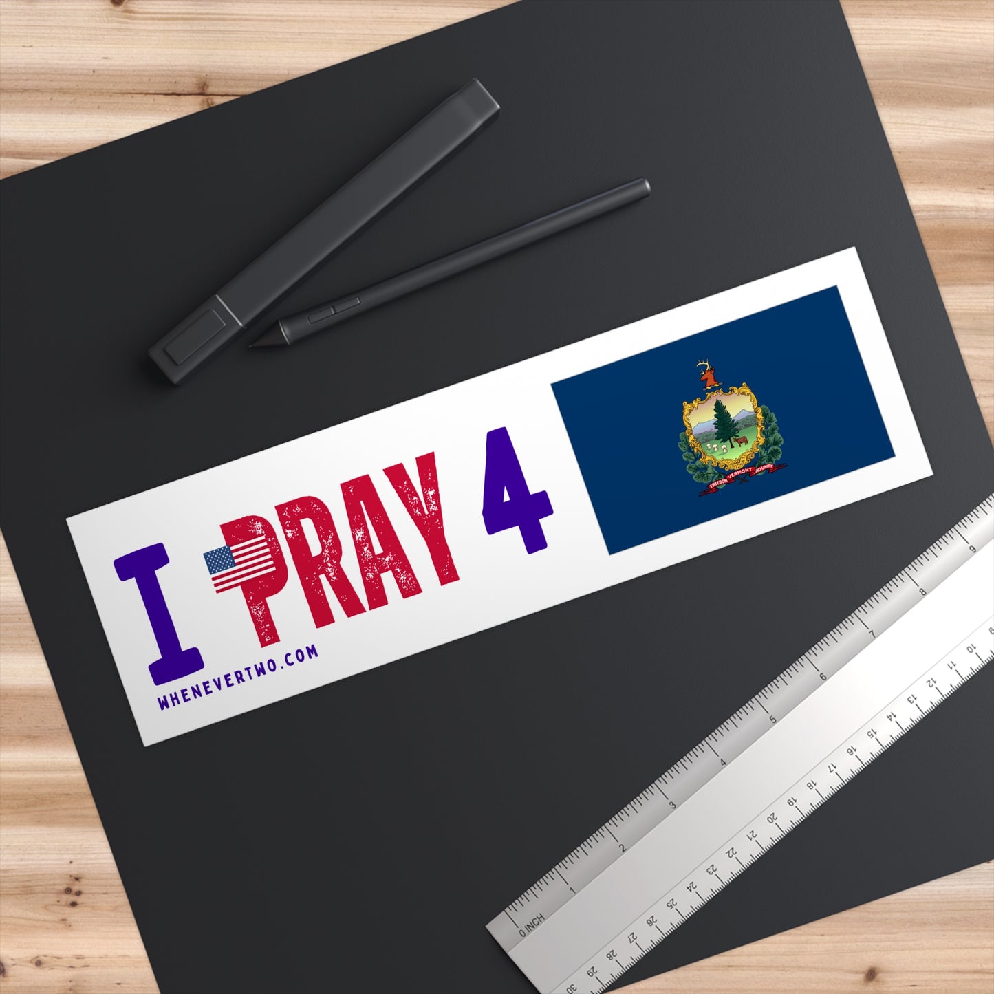 Vermont - I Pray - Bumper Sticker - Regular