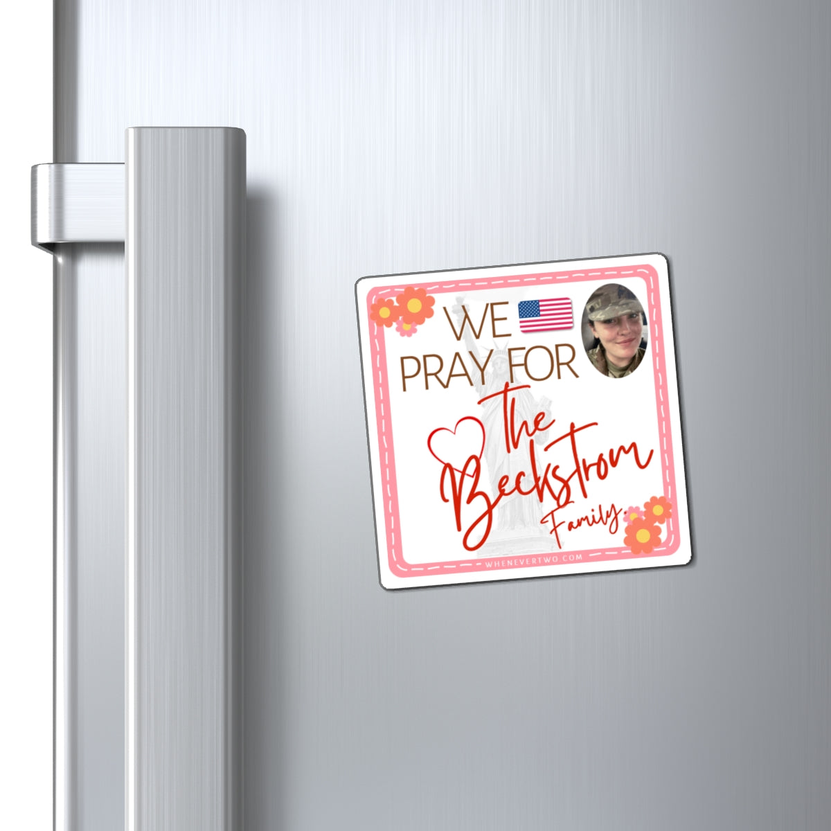 Sarah Beckstrom RIP - Families Of The Fallen - The Girl Cave Magnet - 3''