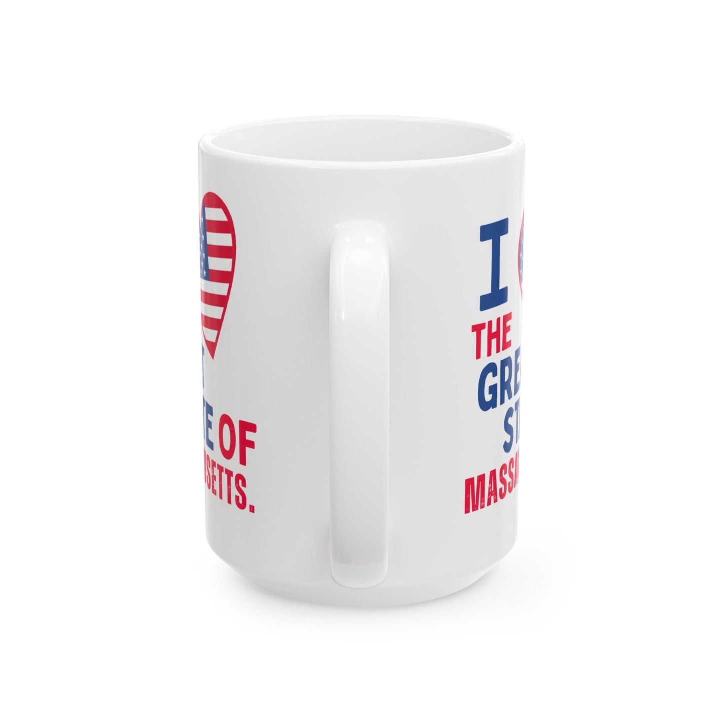 Massachusetts - I Love - Mug - 15 oz